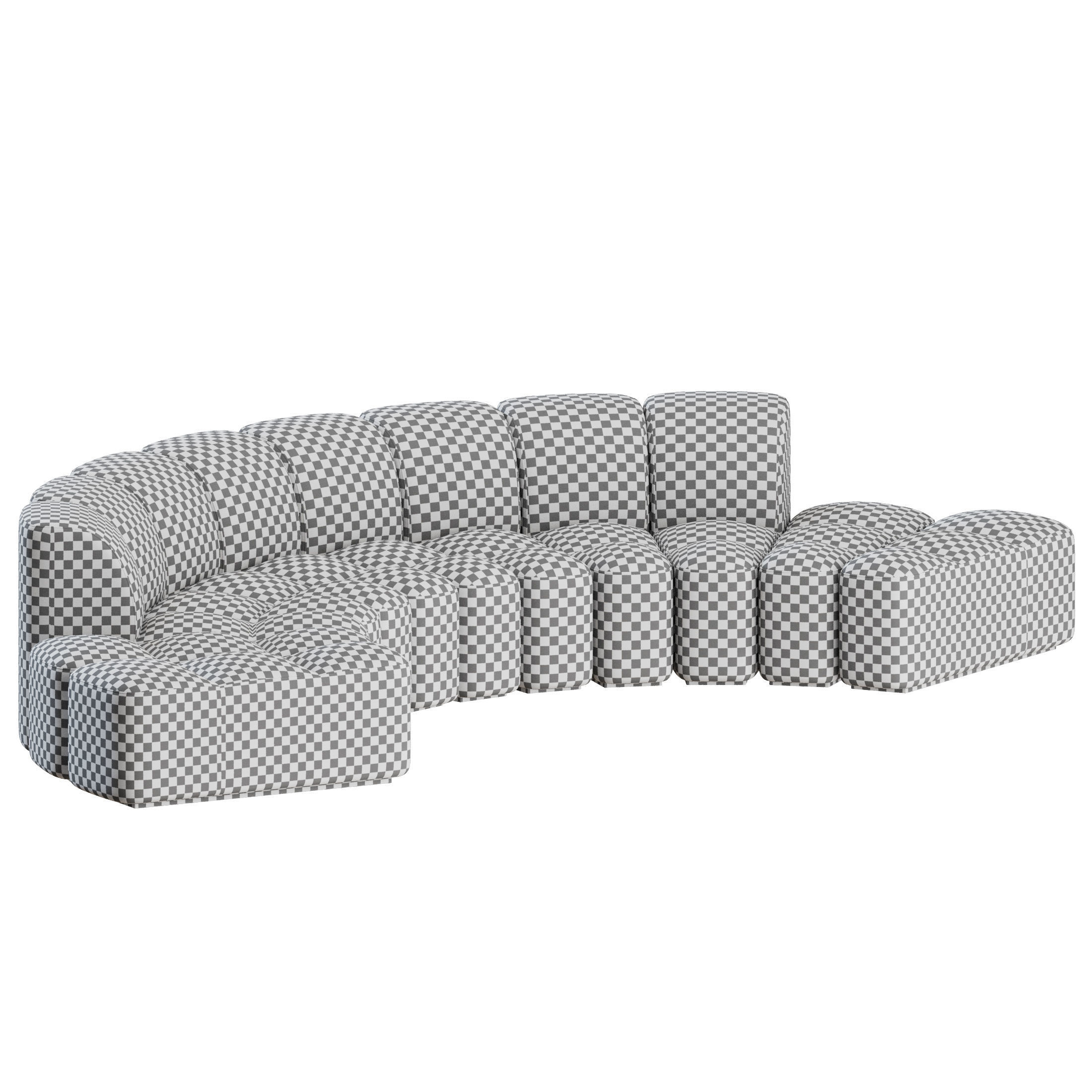 Array Modular Sofa Set 05 by MDF Italia 3D model_2