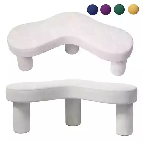 Maison figueras The velvet bench 3D model
