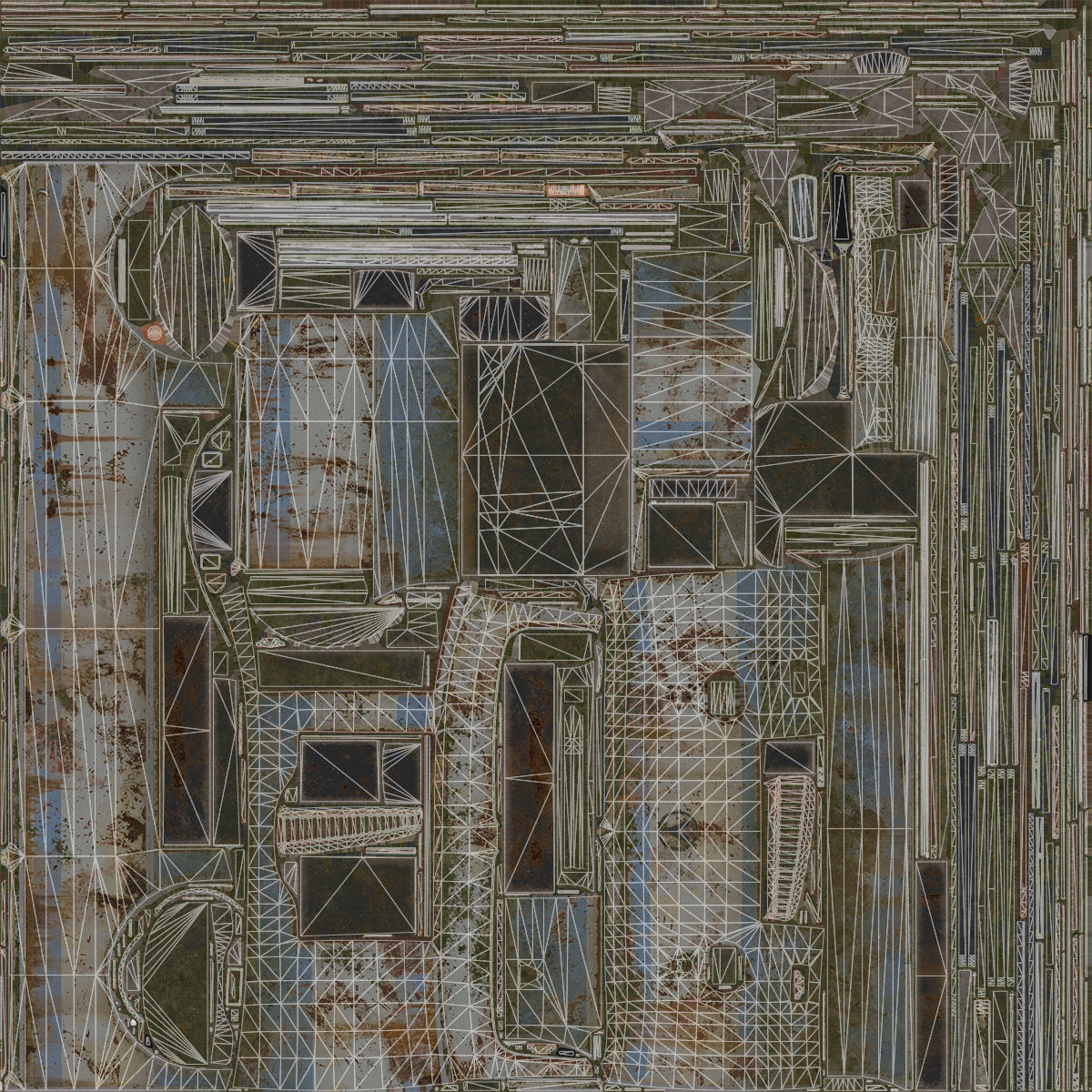 LAZ-695N Bus Game Ready Set Low-poly 3D model_20