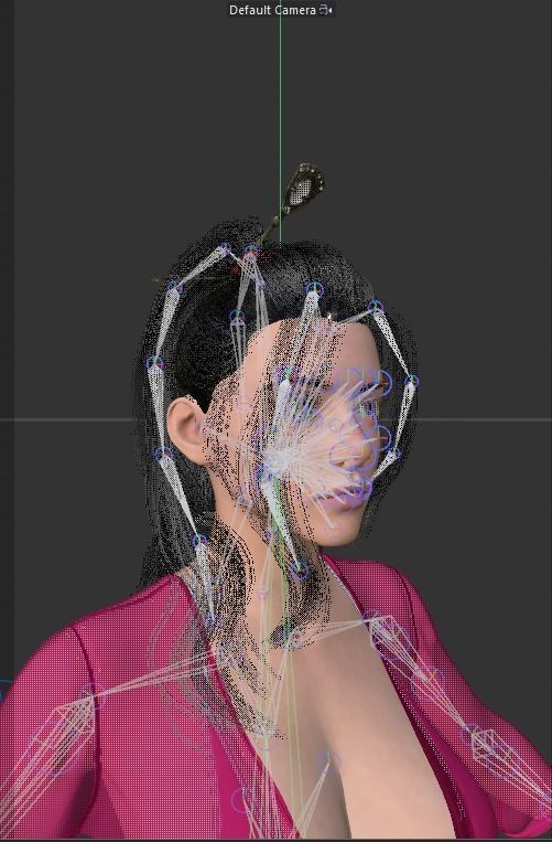 Photo realistic looking White female  Low-poly 3D model_7