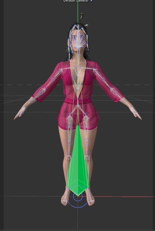 Photo realistic looking White female  Low-poly 3D model_8