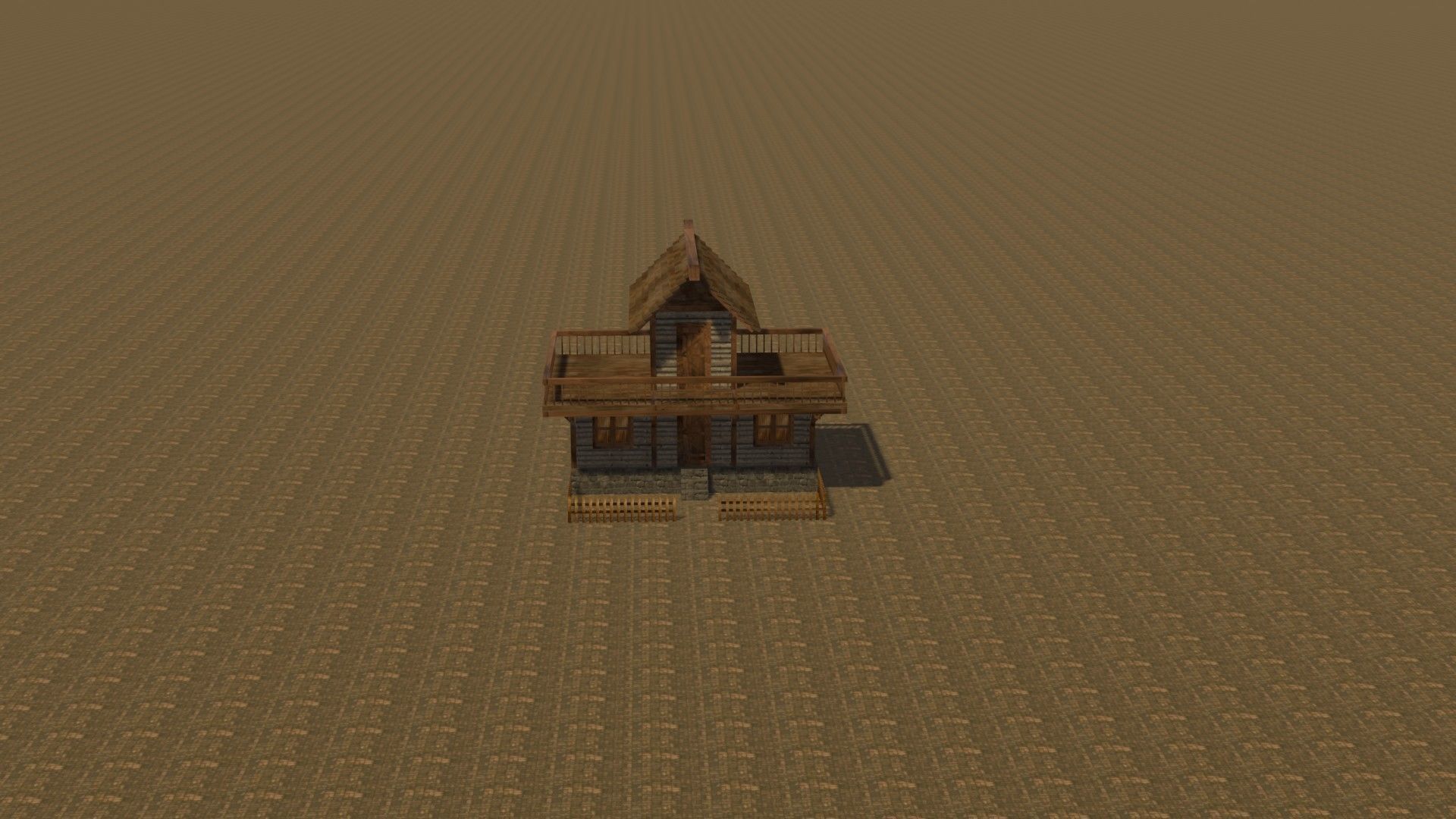 Medieval house eight 4 Low-poly 3D model_17