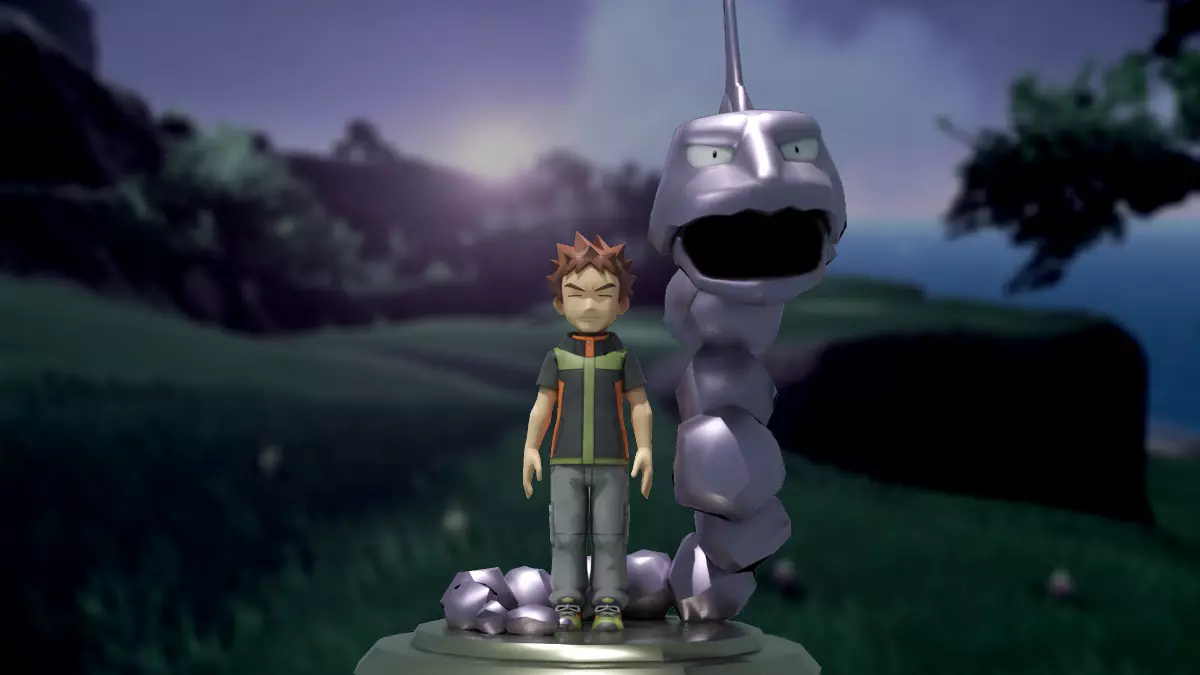 BROCK AND ONIX BROCK ONIX POKEMON FIGURE FOR PRINT 3D model 3D printable | CGTrader BROCK AND ONIX BROCK ONIX POKEMON FIGURE FOR PRINT 3D model 3D printable | CGTrader