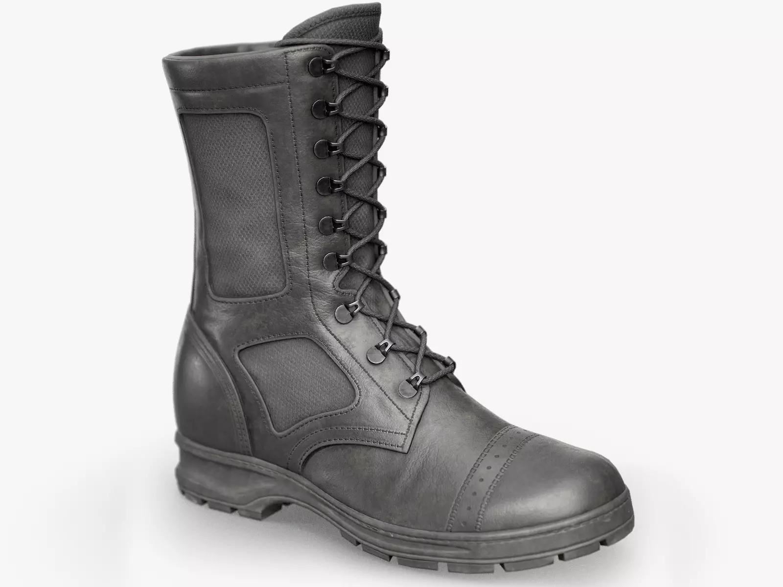 Army Boot Low-poly 3D model_0