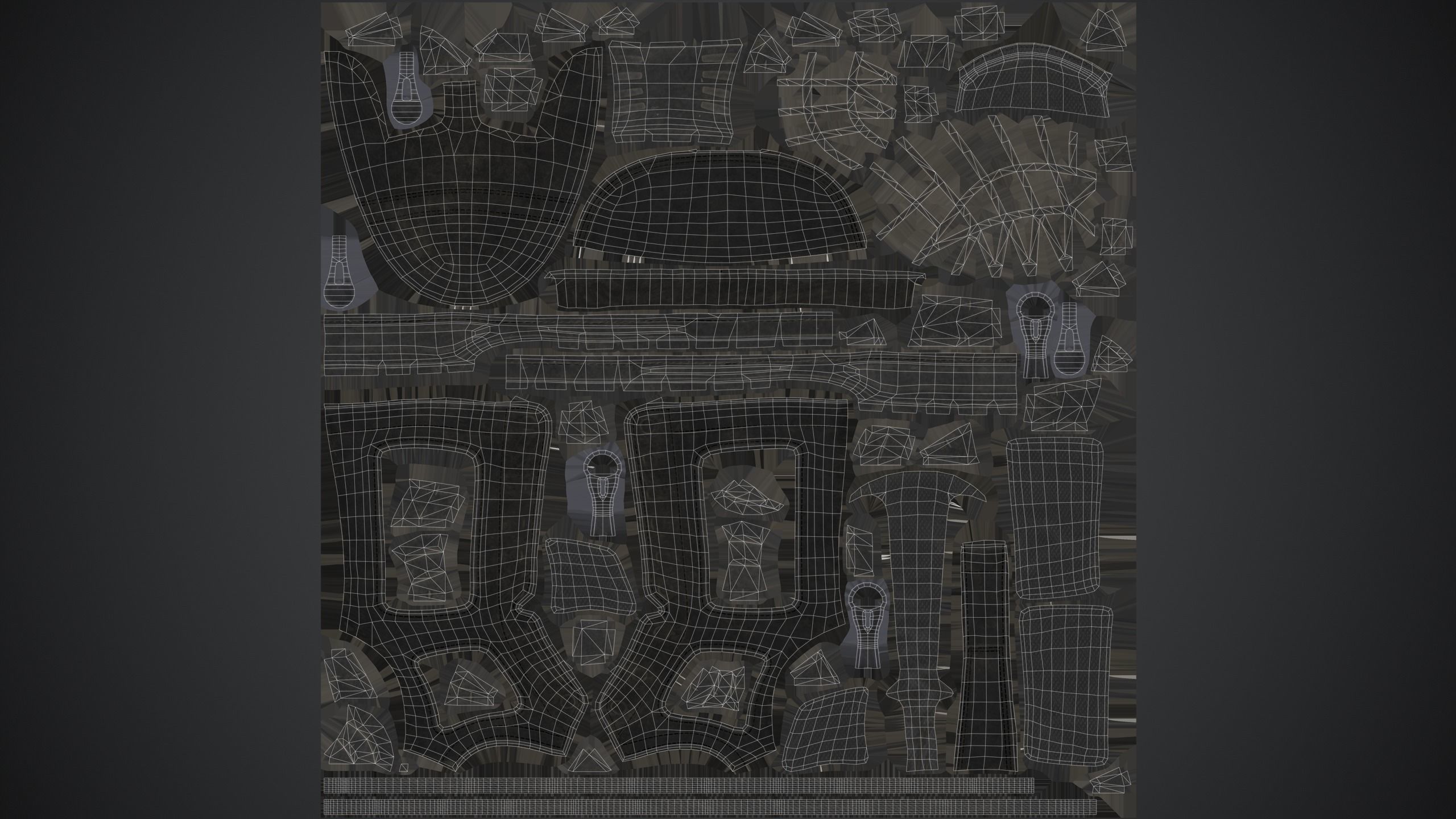 Army Boot Low-poly 3D model_12