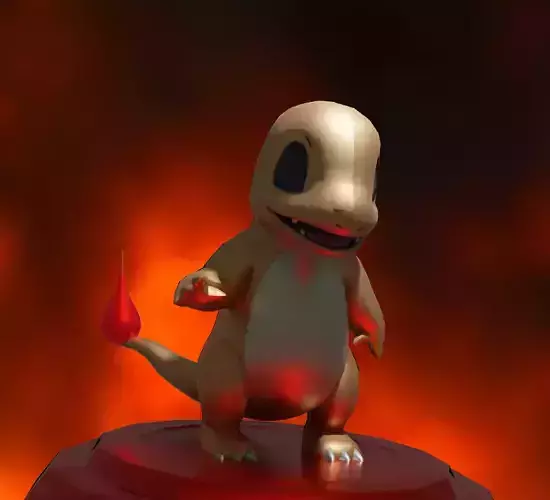 CHARMANDER  POKEMON  FIGURE FOR PRINT 