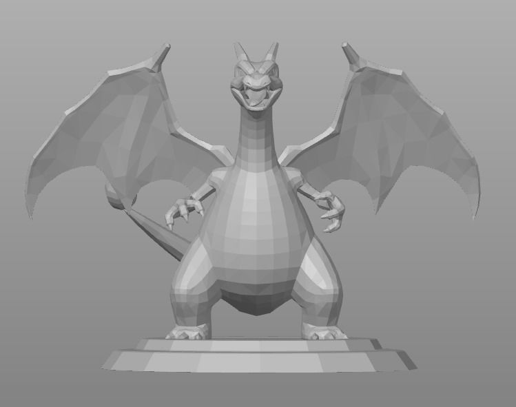 CHARIZARD POKEMON  FIGURE FOR PRINT  3D print model_2