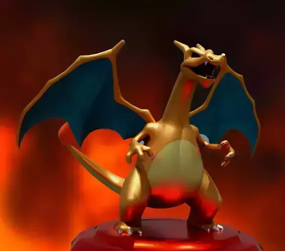 CHARIZARD POKEMON  FIGURE FOR PRINT 