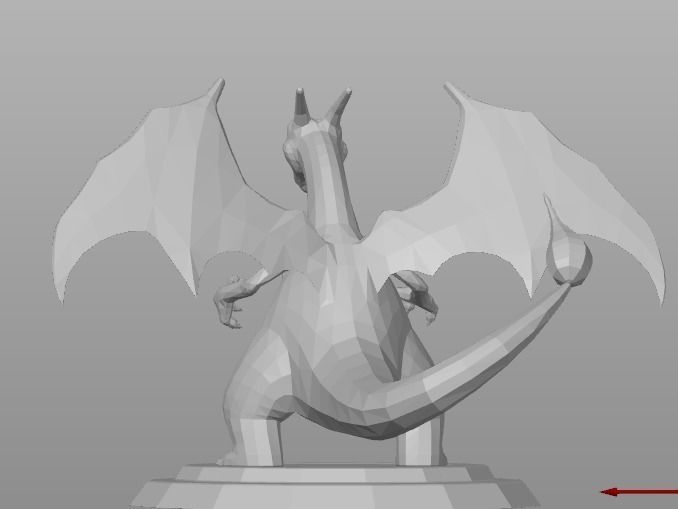 CHARIZARD POKEMON  FIGURE FOR PRINT  3D print model_4