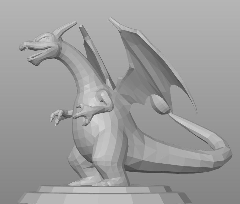 CHARIZARD POKEMON  FIGURE FOR PRINT  3D print model_3