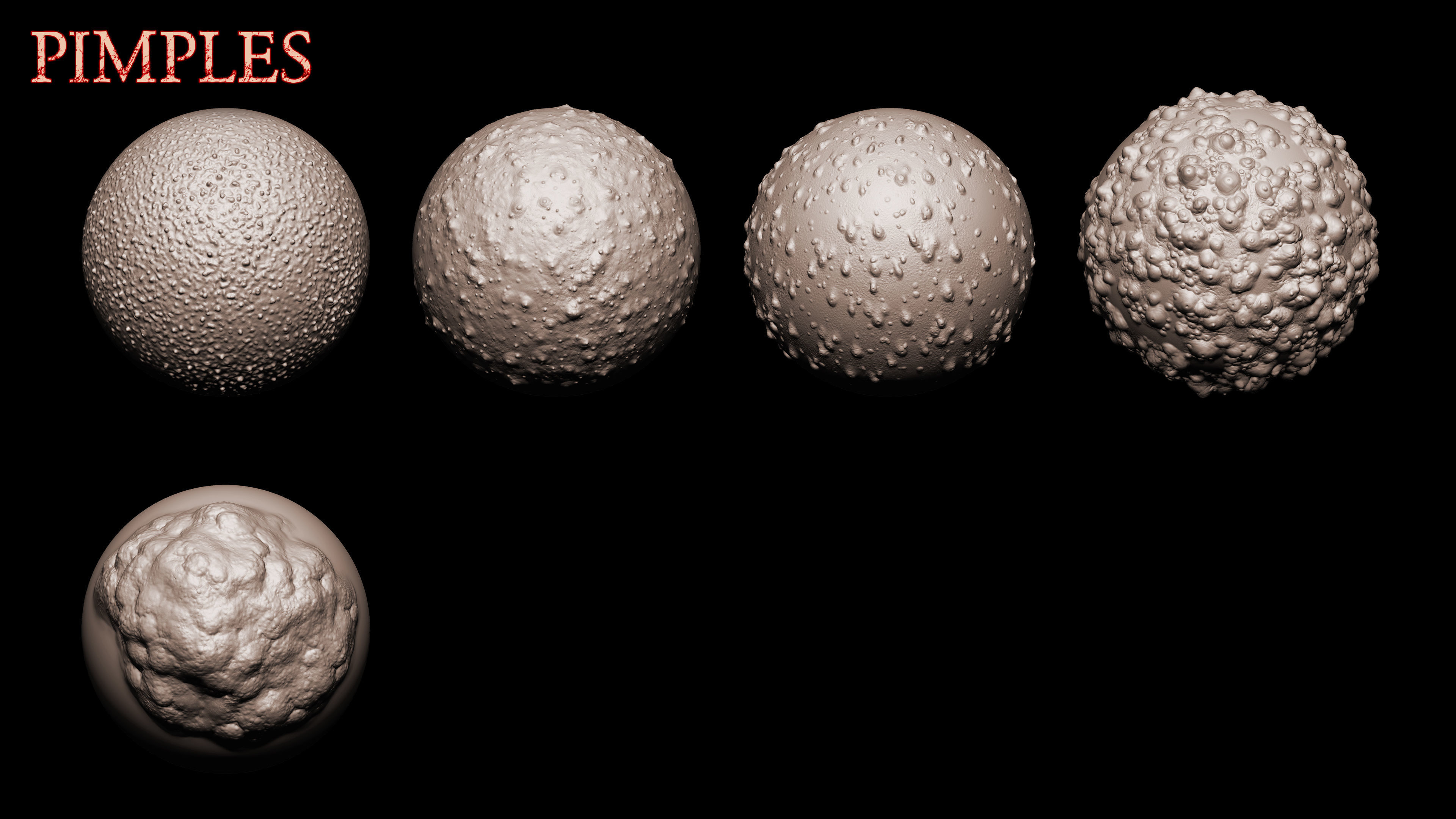 Zbrush  Blender  30 Skin Damages Brushes Texture_4