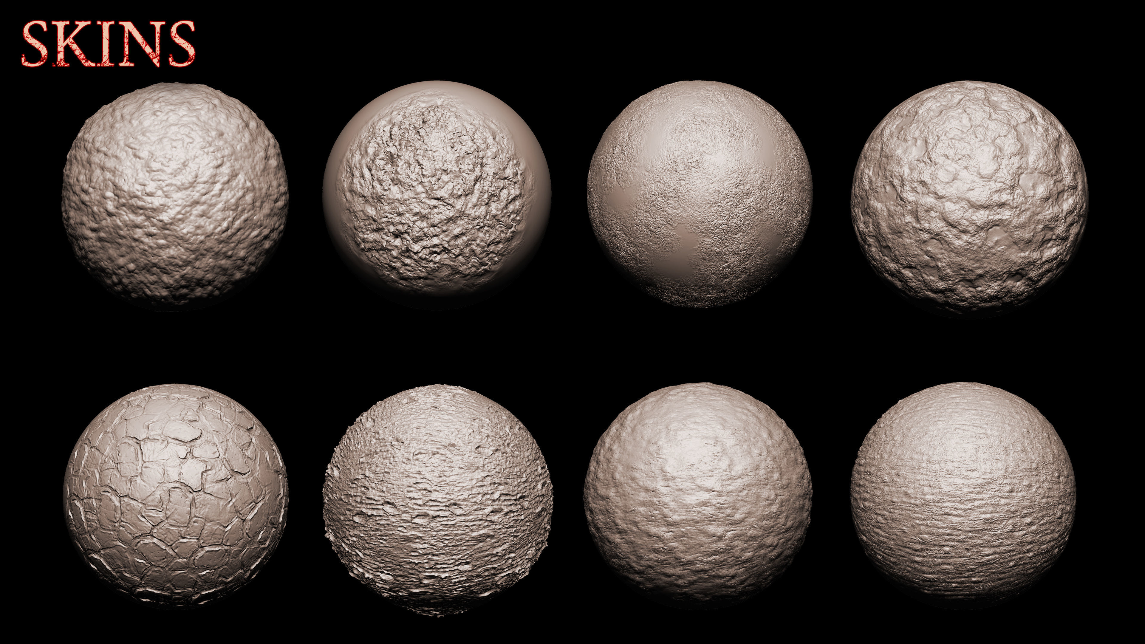 Zbrush  Blender  30 Skin Damages Brushes Texture_2