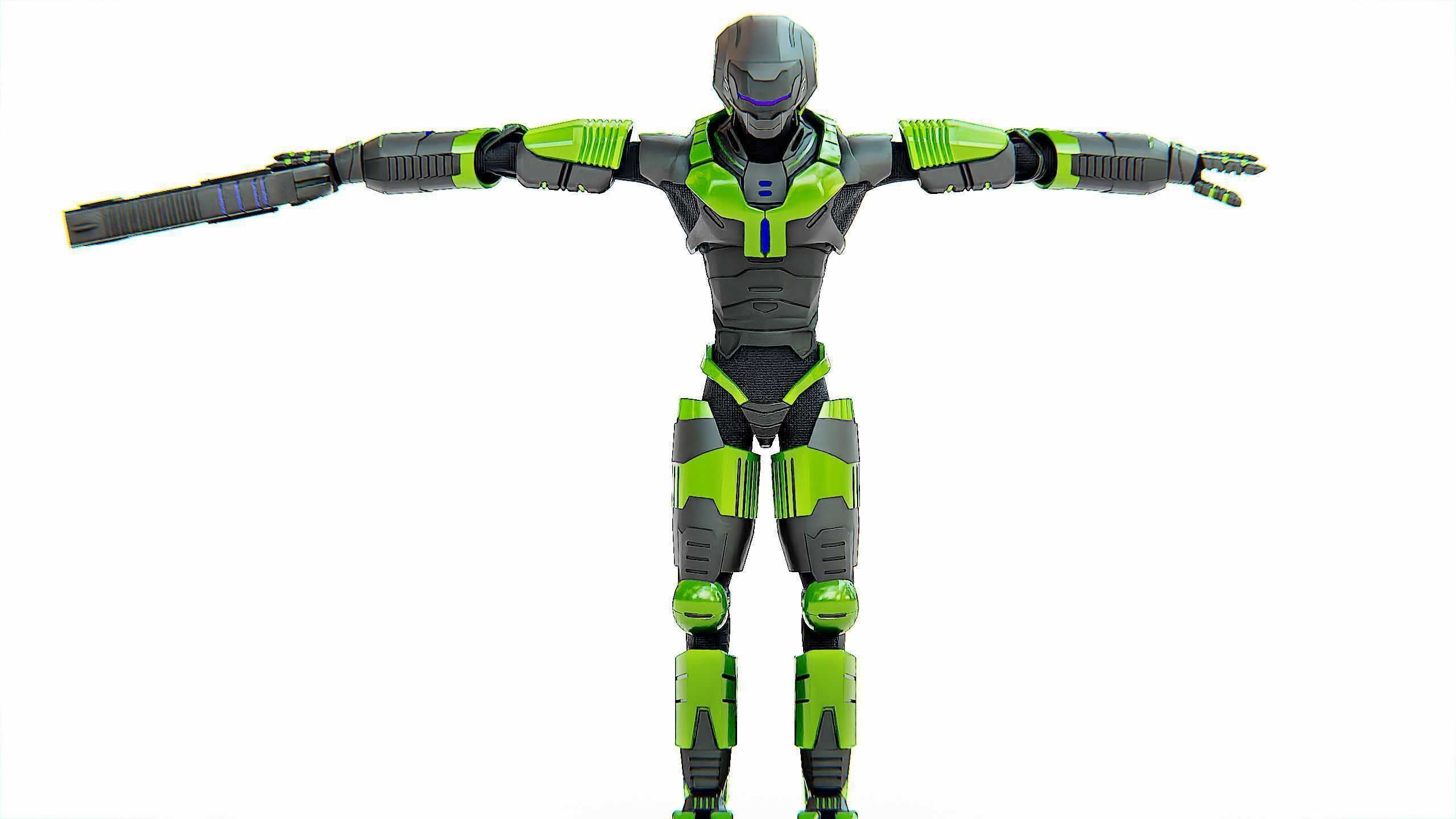 ALIEN TROOPER ZHORG Rigged for Unreal Engine - Unity - MIXAMO 3D model_30