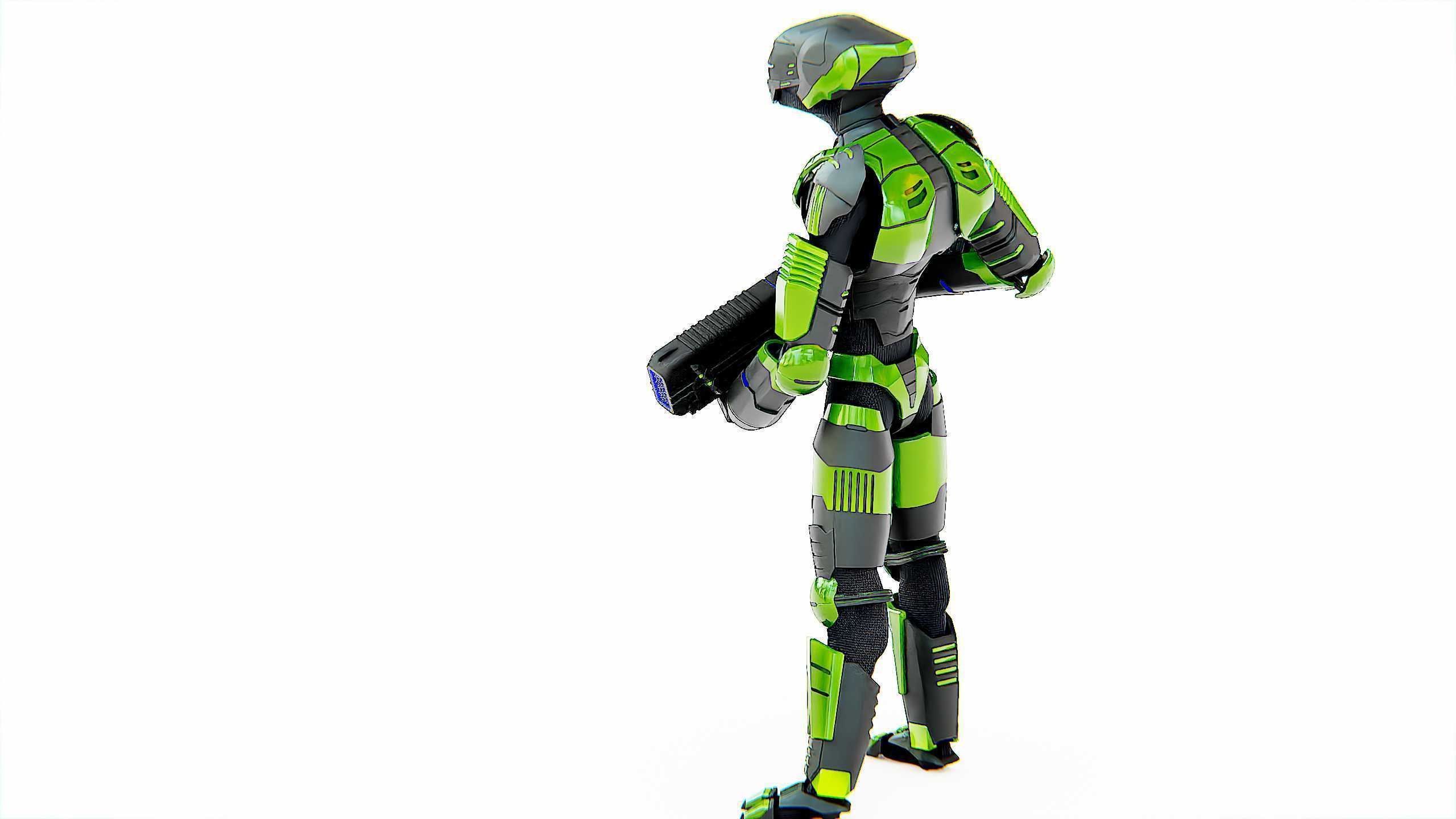 ALIEN TROOPER ZHORG Rigged for Unreal Engine - Unity - MIXAMO 3D model_17