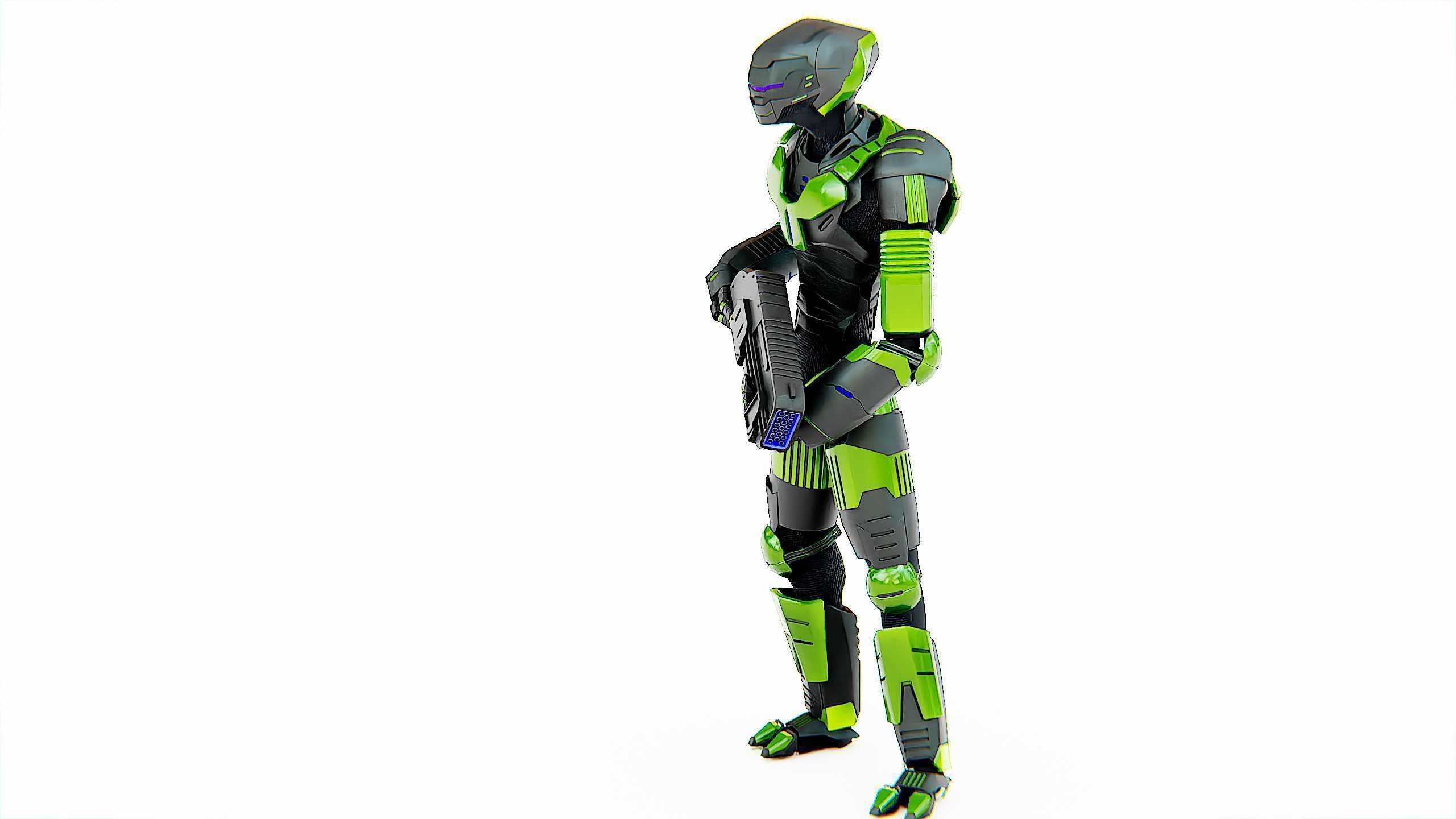 ALIEN TROOPER ZHORG Rigged for Unreal Engine - Unity - MIXAMO 3D model_20