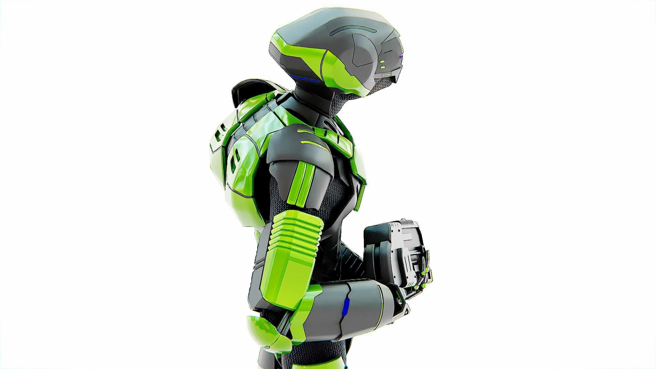 ALIEN TROOPER ZHORG Rigged for Unreal Engine - Unity - MIXAMO 3D model_24