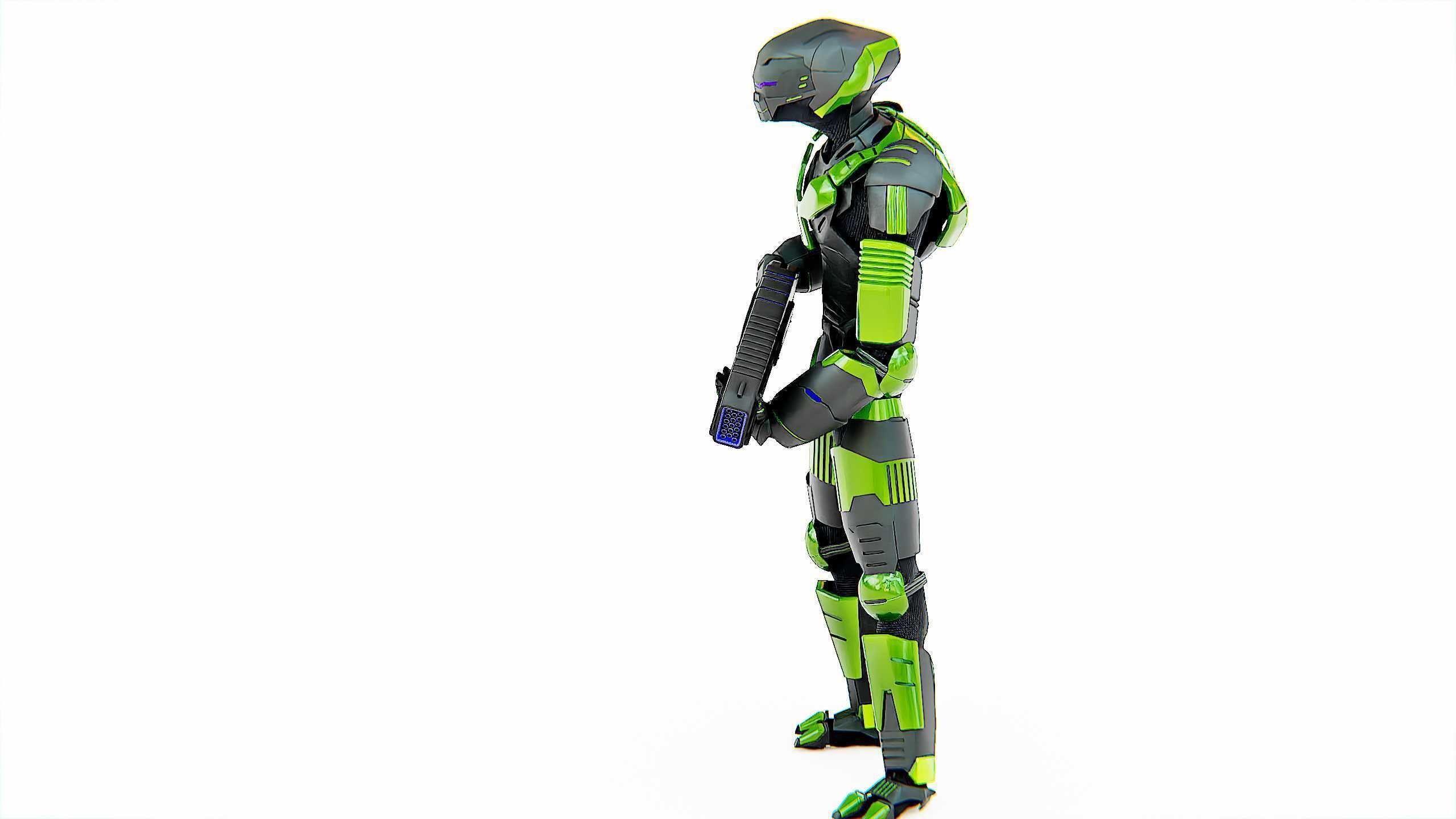 ALIEN TROOPER ZHORG Rigged for Unreal Engine - Unity - MIXAMO 3D model_19