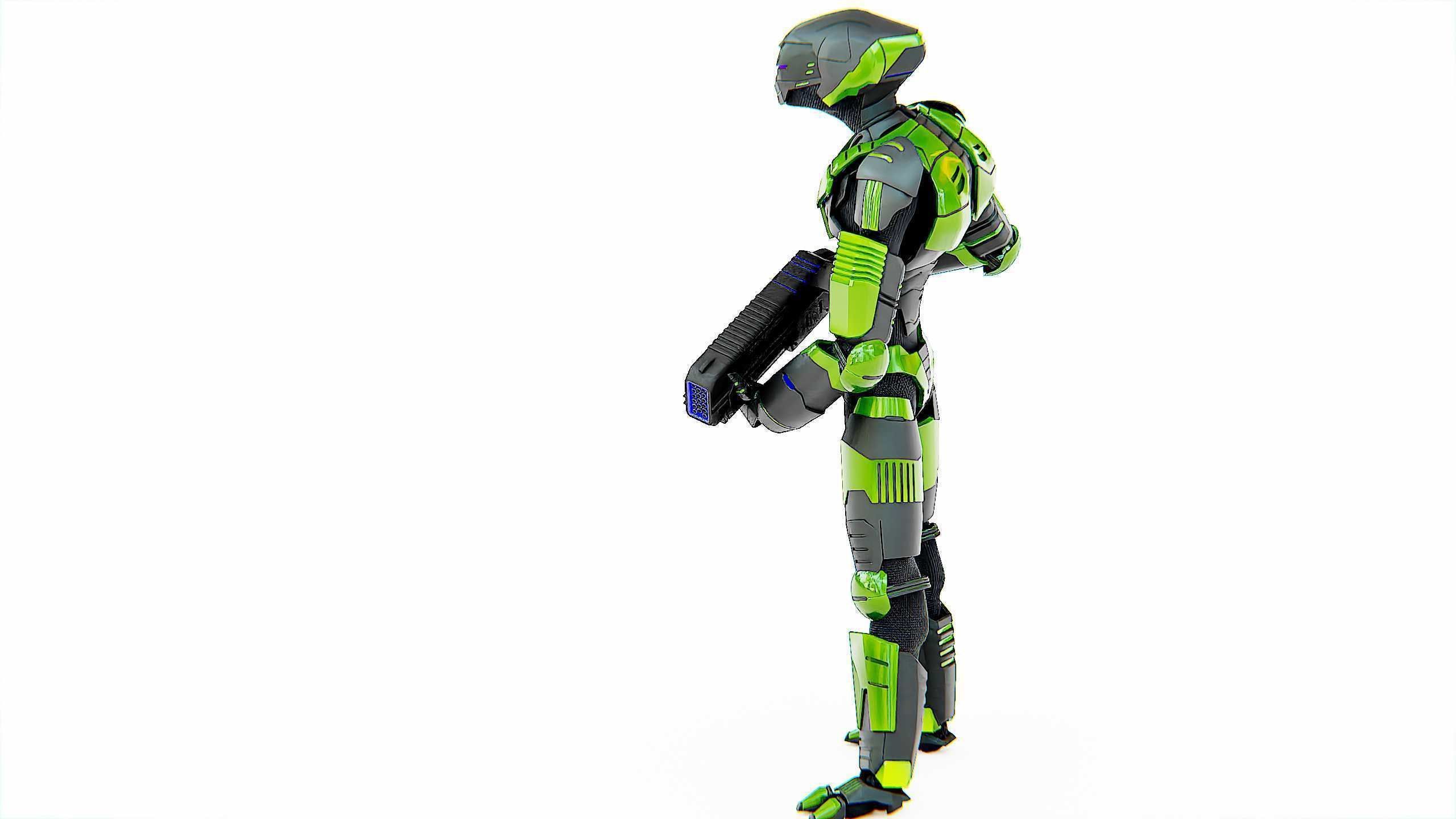 ALIEN TROOPER ZHORG Rigged for Unreal Engine - Unity - MIXAMO 3D model_18