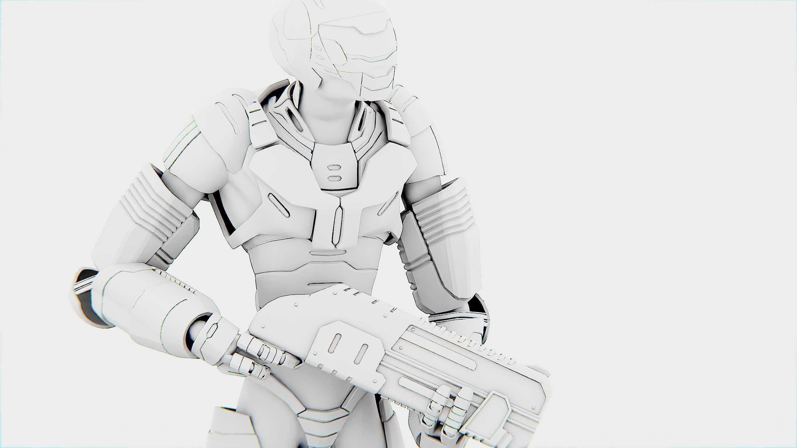 ALIEN TROOPER ZHORG Rigged for Unreal Engine - Unity - MIXAMO 3D model_34