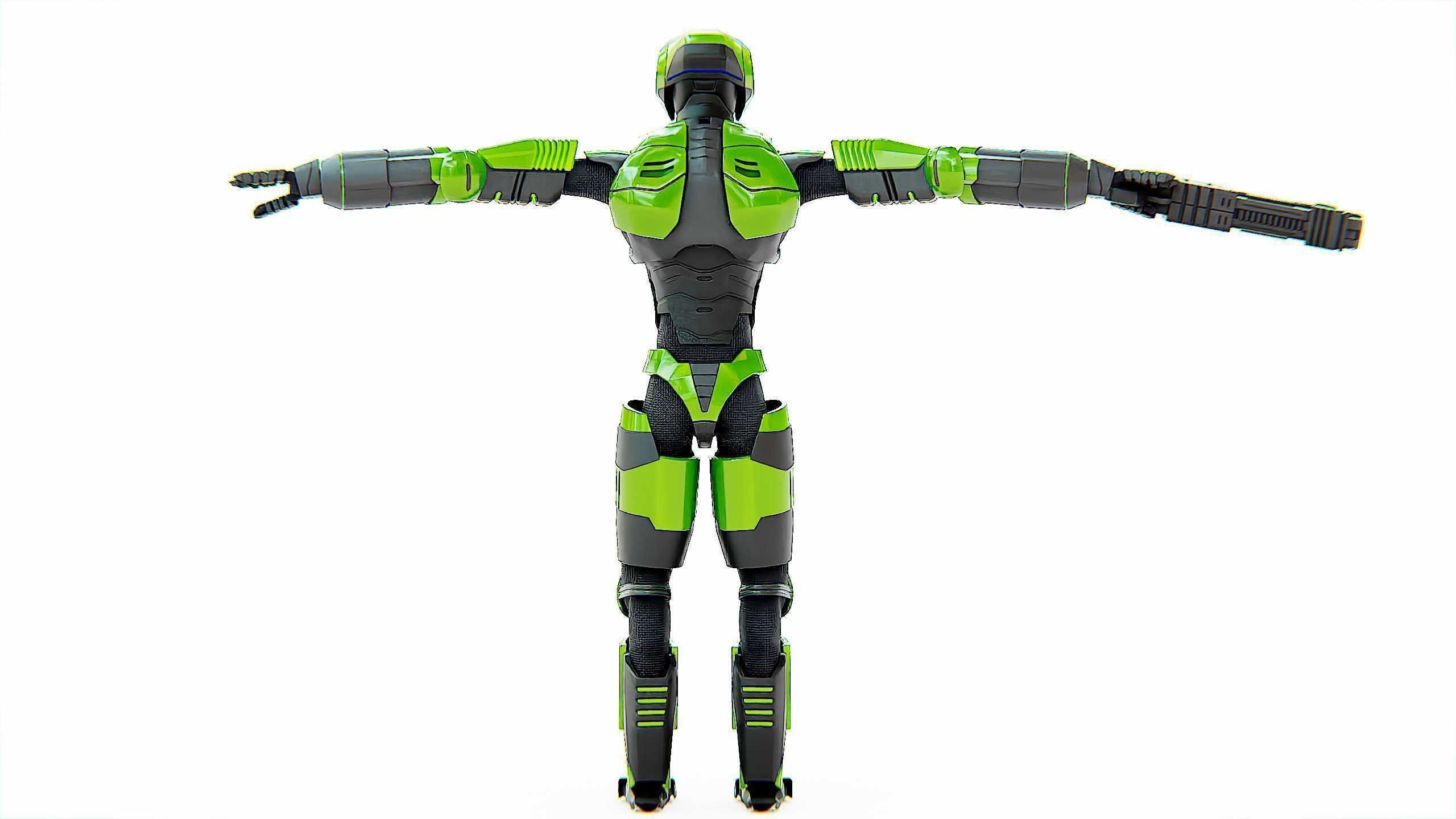 ALIEN TROOPER ZHORG Rigged for Unreal Engine - Unity - MIXAMO 3D model_31