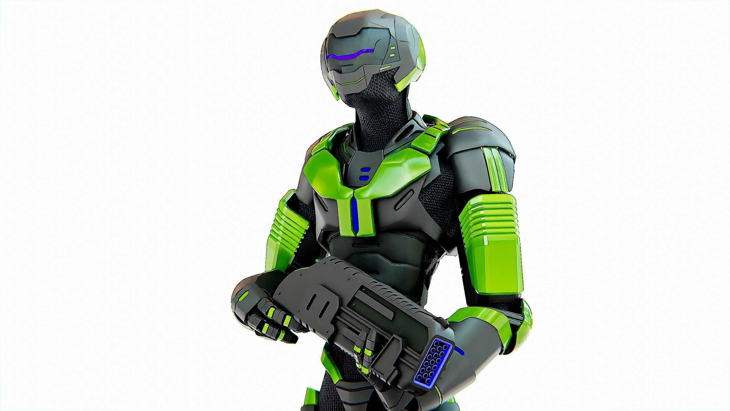 ALIEN TROOPER ZHORG Rigged for Unreal Engine - Unity - MIXAMO 3D model_26