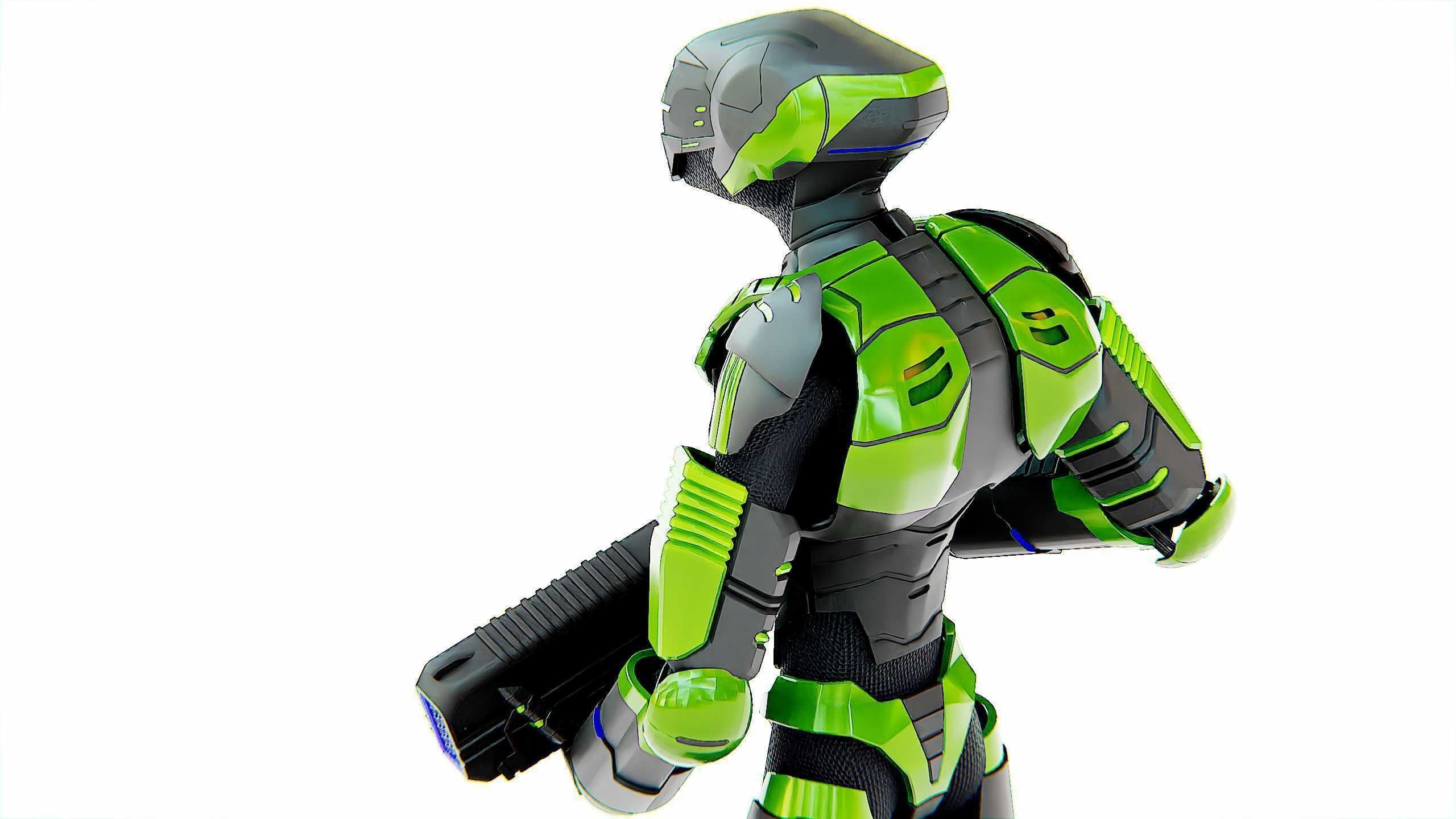 ALIEN TROOPER ZHORG Rigged for Unreal Engine - Unity - MIXAMO 3D model_25