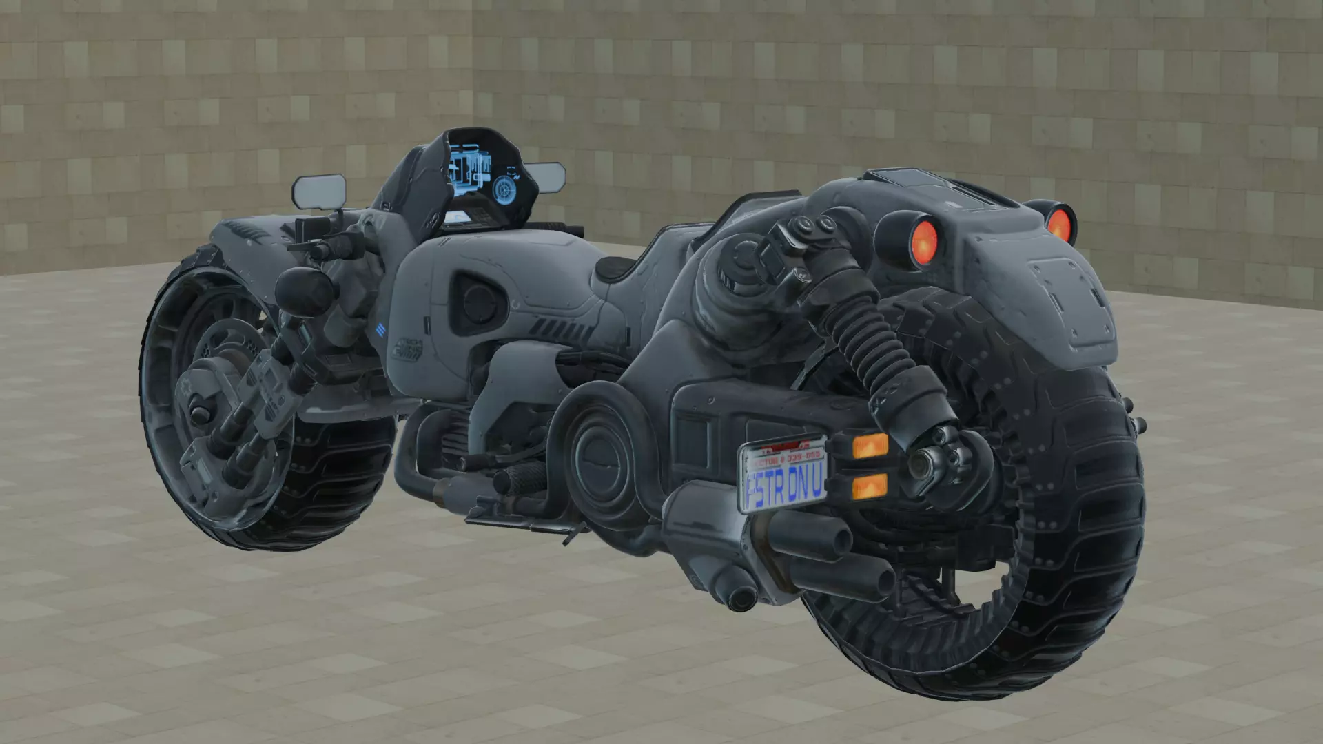 SUPER HEAVY BIKE 3D model