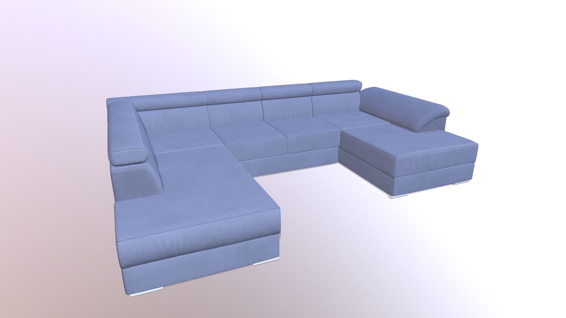 Sofa 7-Seater 3D model_3