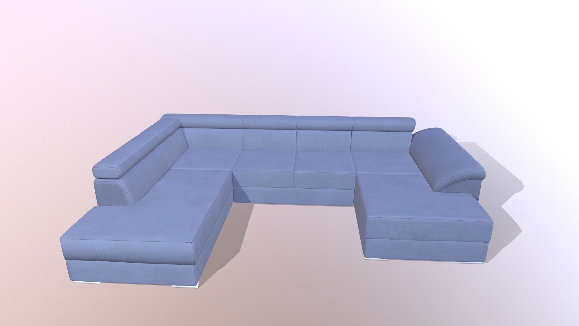 Sofa 7-Seater 3D model_2