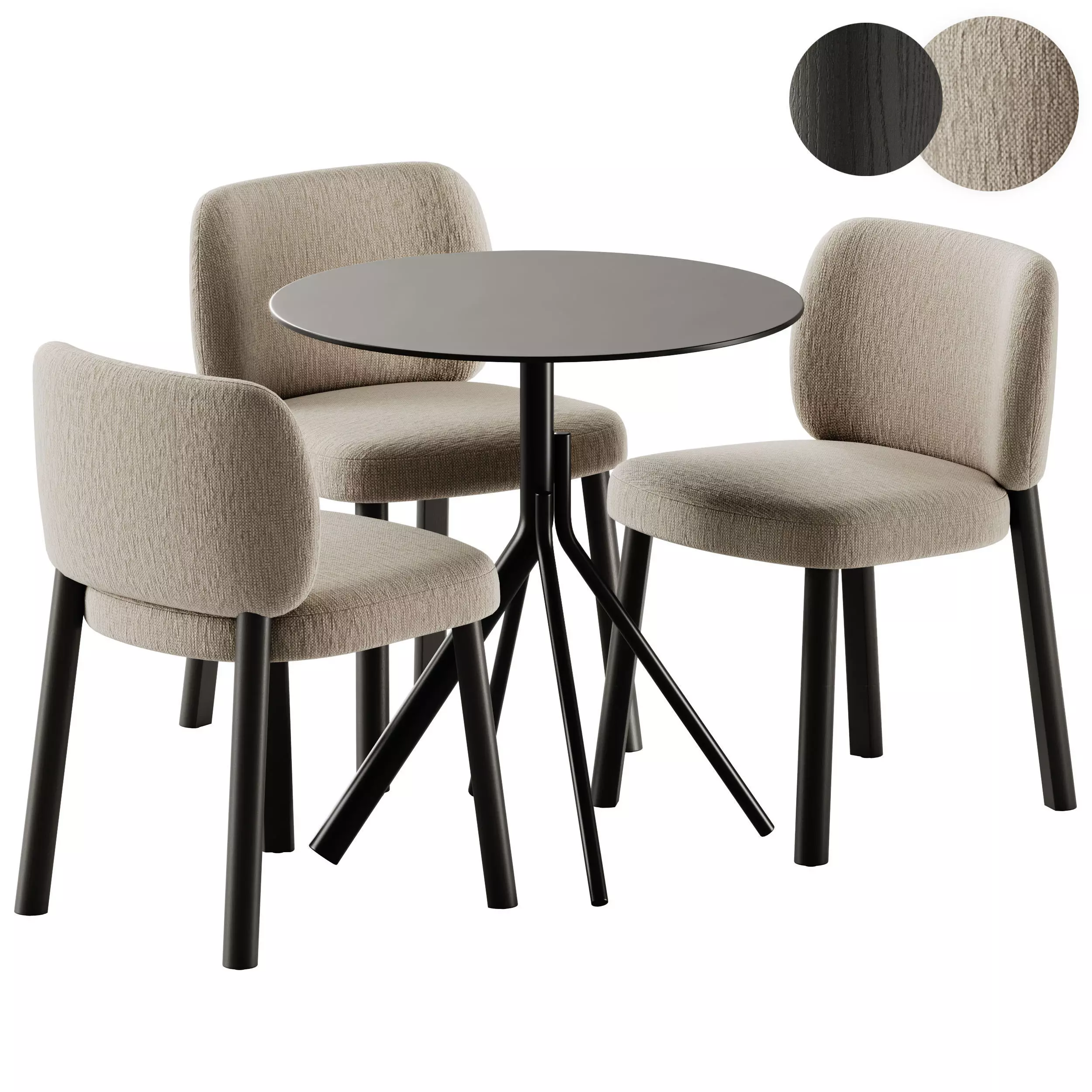 Bross Aretha Chair and Et al Main Table 3D model