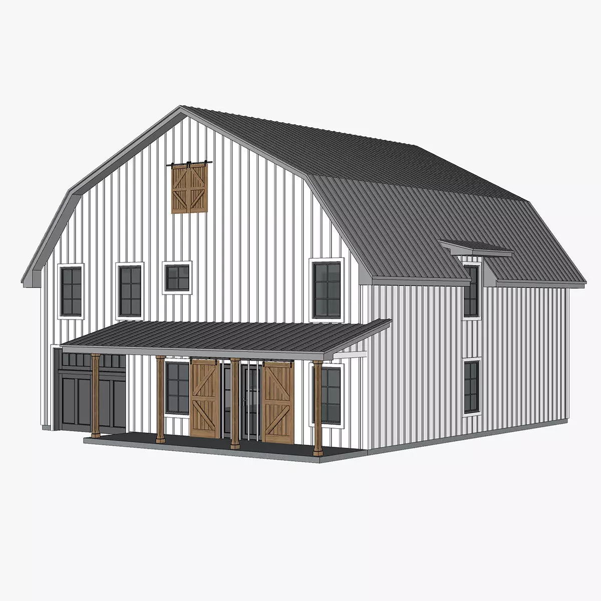 Barndominium House 13 -Archimple LLC 3D model_0