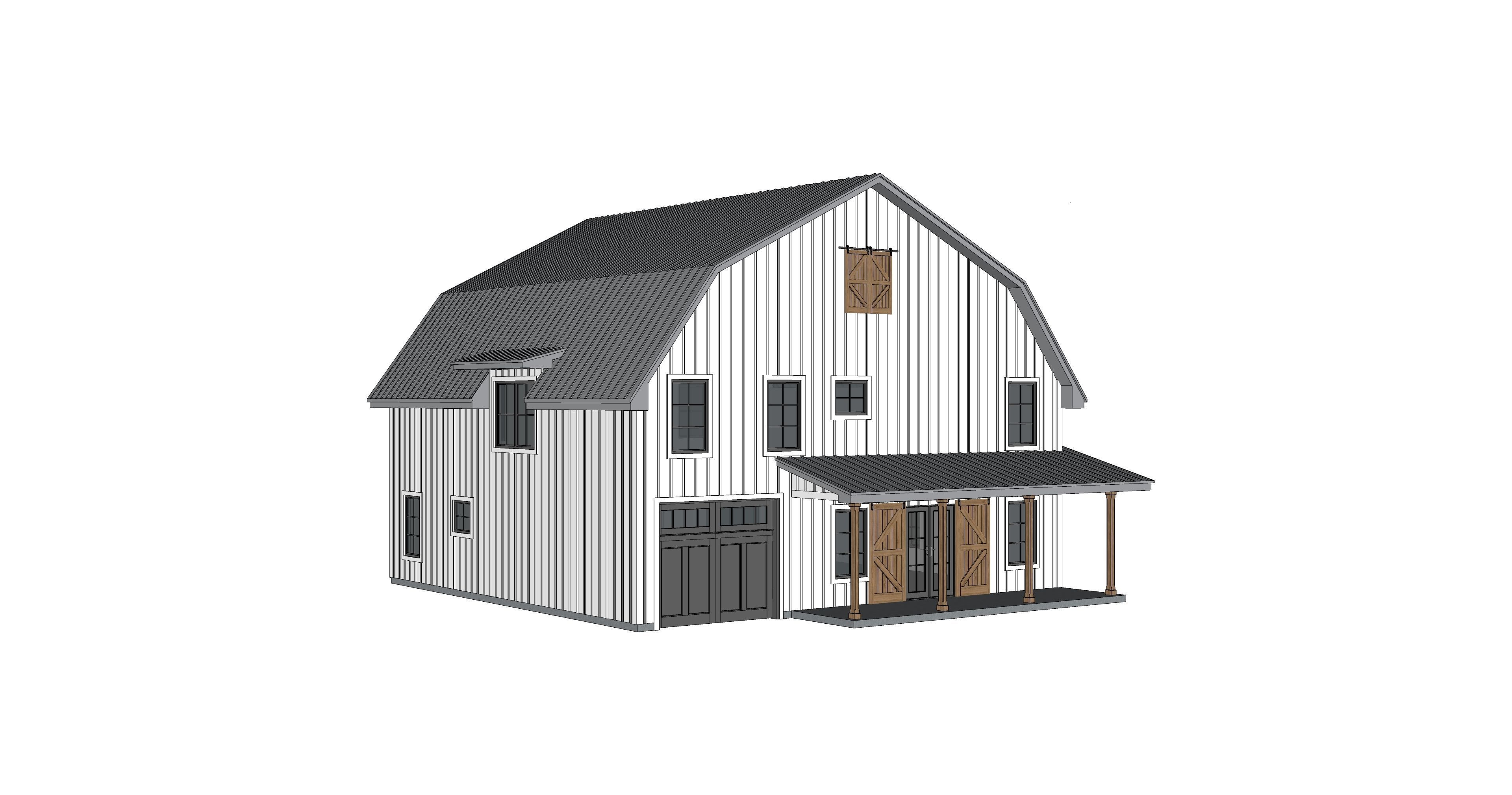 Barndominium House 13 -Archimple LLC 3D model_5