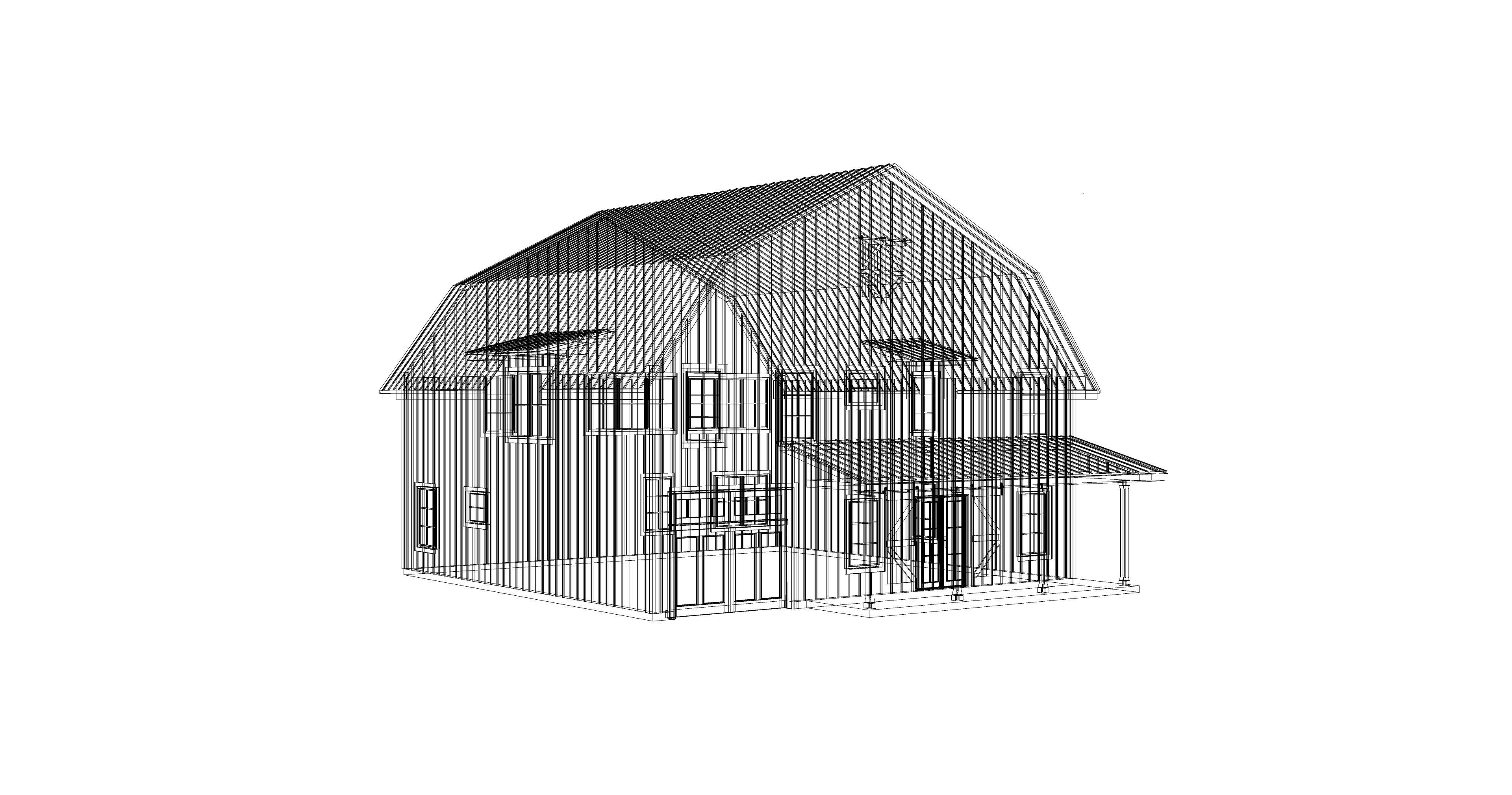Barndominium House 13 -Archimple LLC 3D model_1