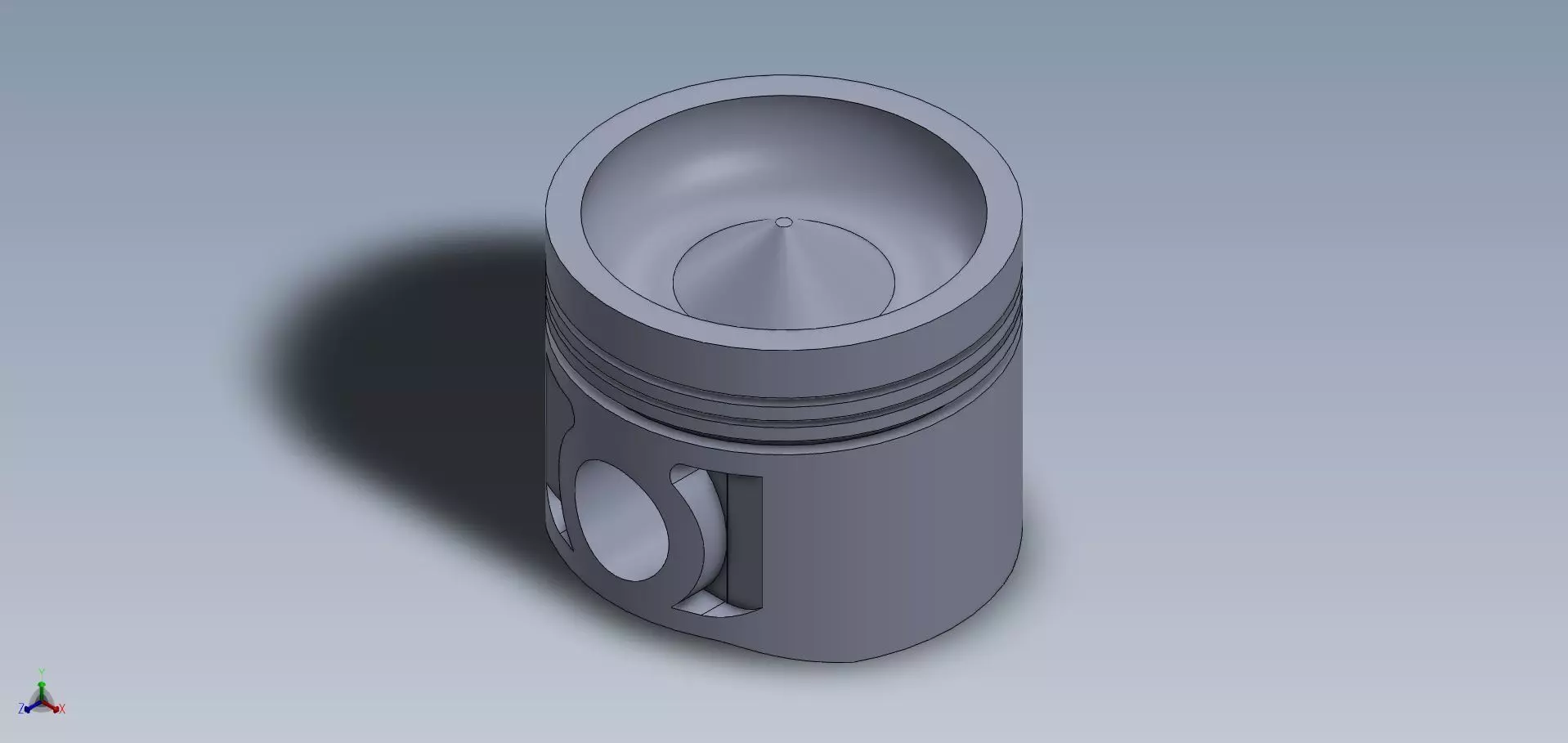 Diesel Piston Bowl 3D print model_0