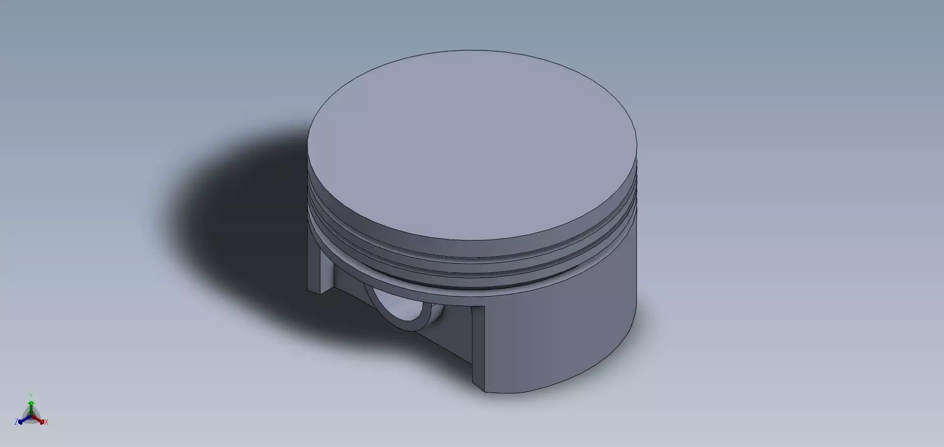 Gasoline Piston Flat 3D print model_0