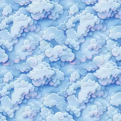 Stylized Clouds Seamless Texture 