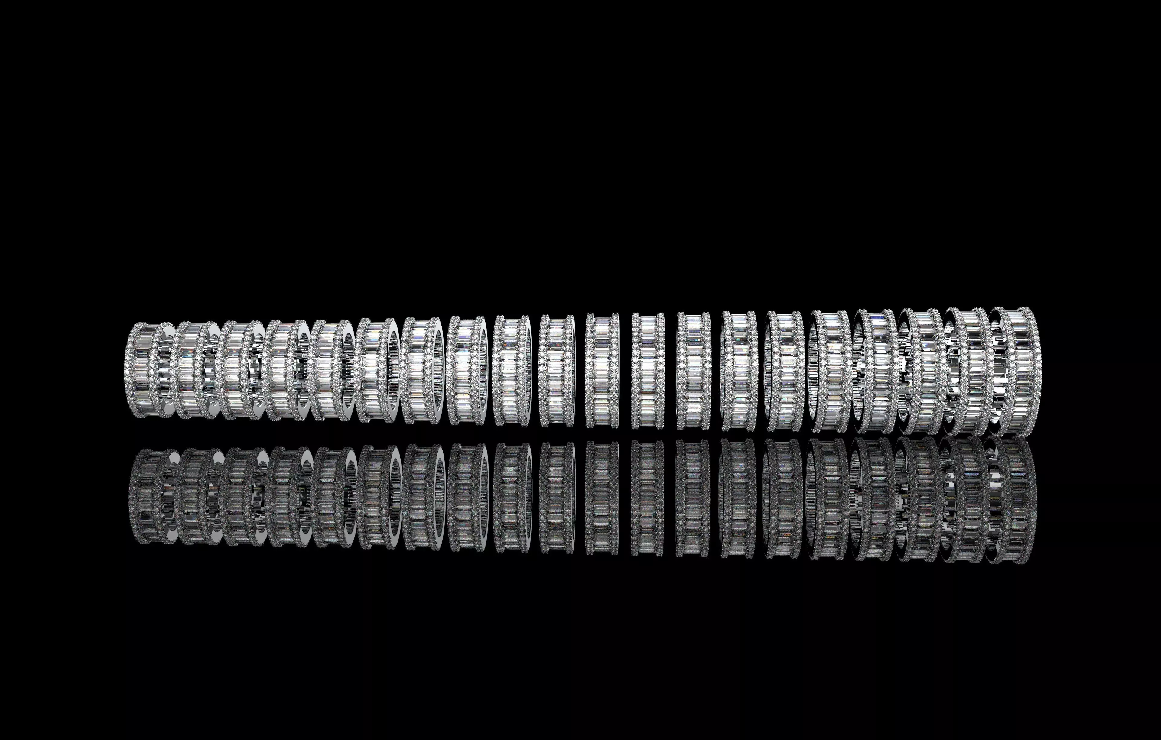 Ring Collection  3D print model_0