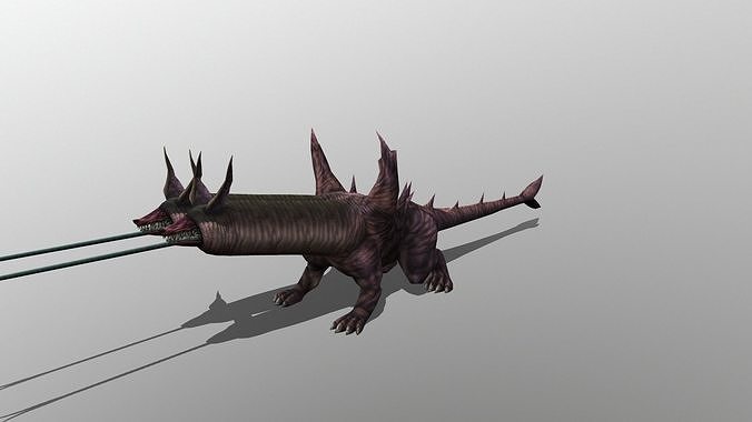 Orthros Low-poly 3D model