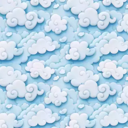 Stylized Clouds Seamless Texture 
