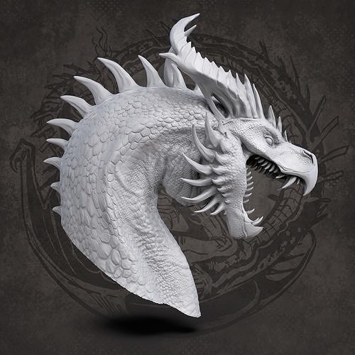 Dragon Bust  3D print model