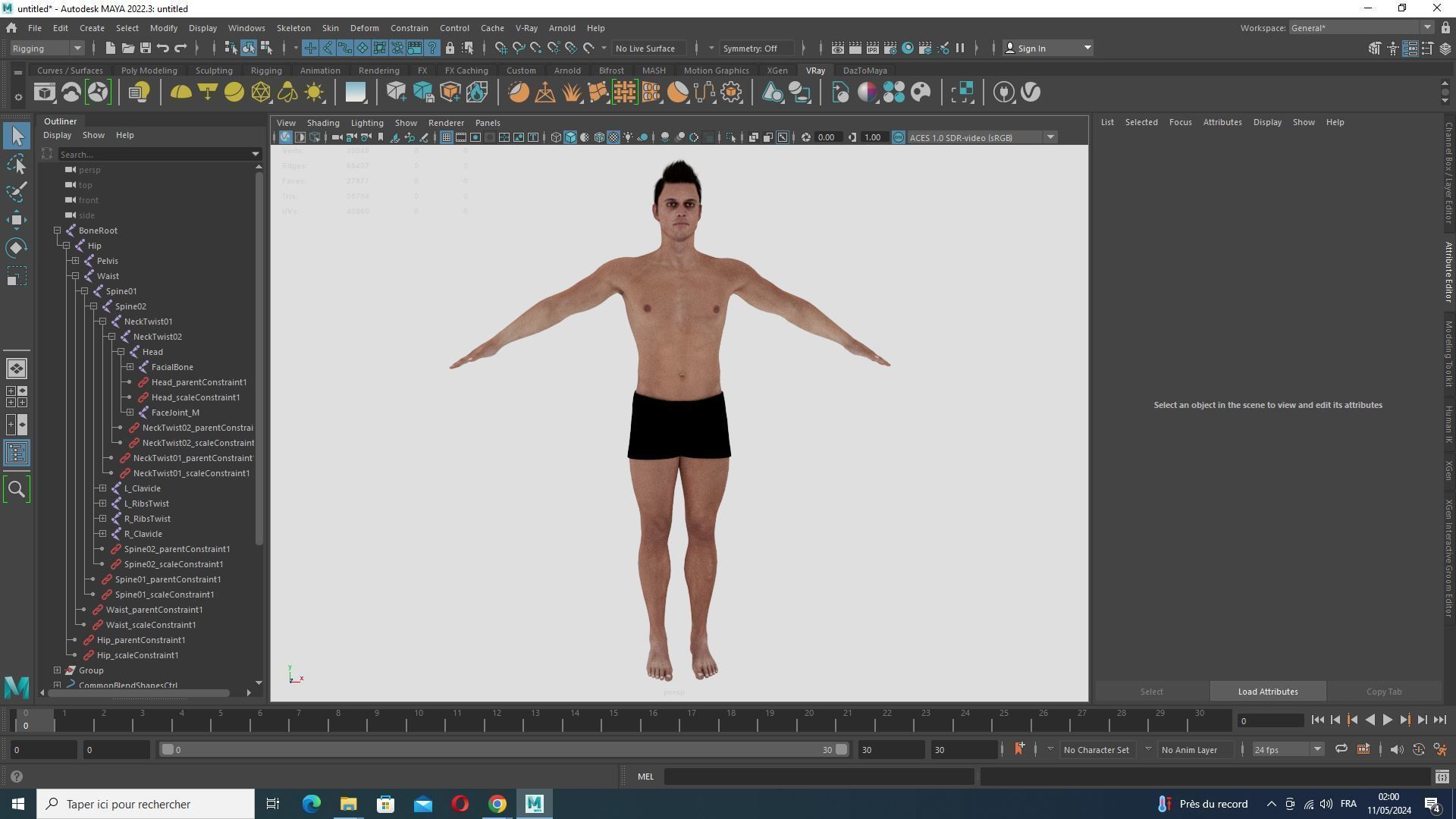 Realistic Male In Casual Outfit Survival - Sport Low-poly 3D model_32