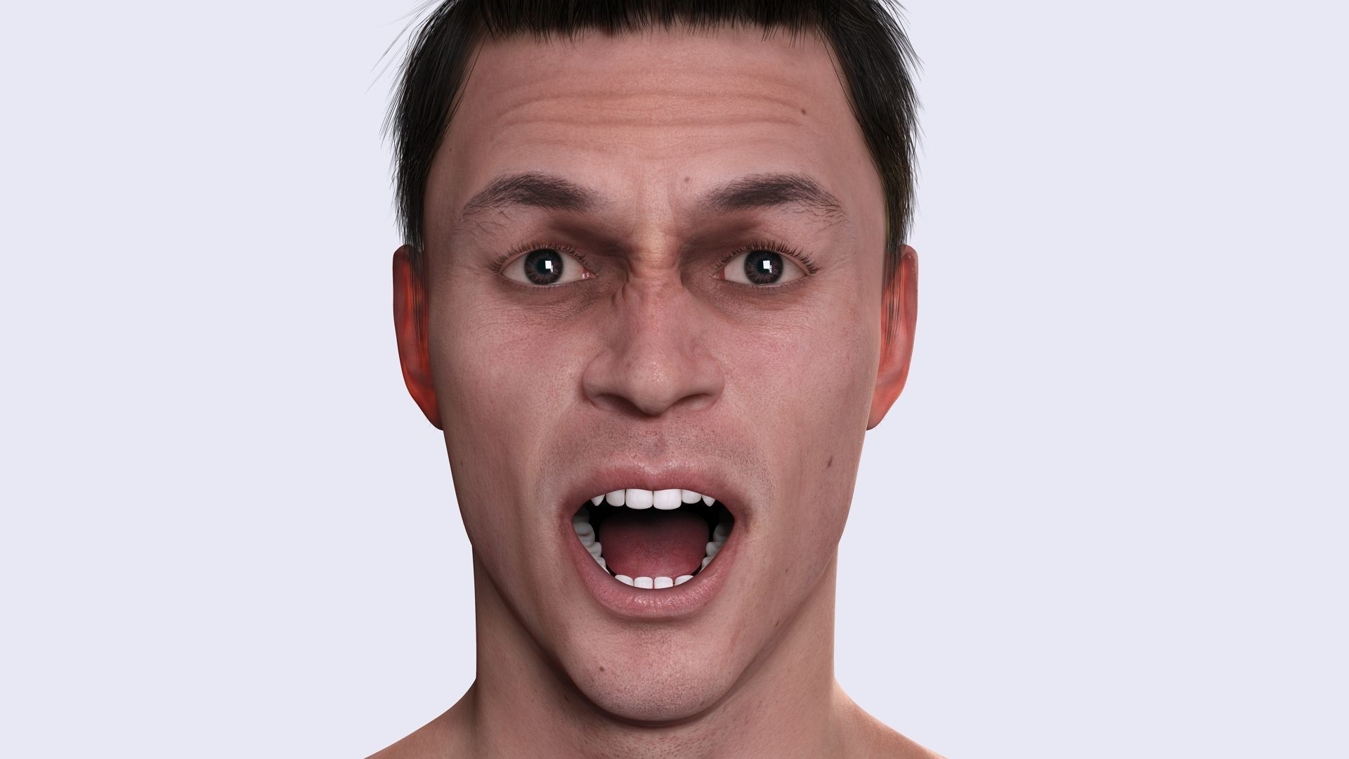 Realistic Male In Casual Outfit Survival - Sport Low-poly 3D model_9