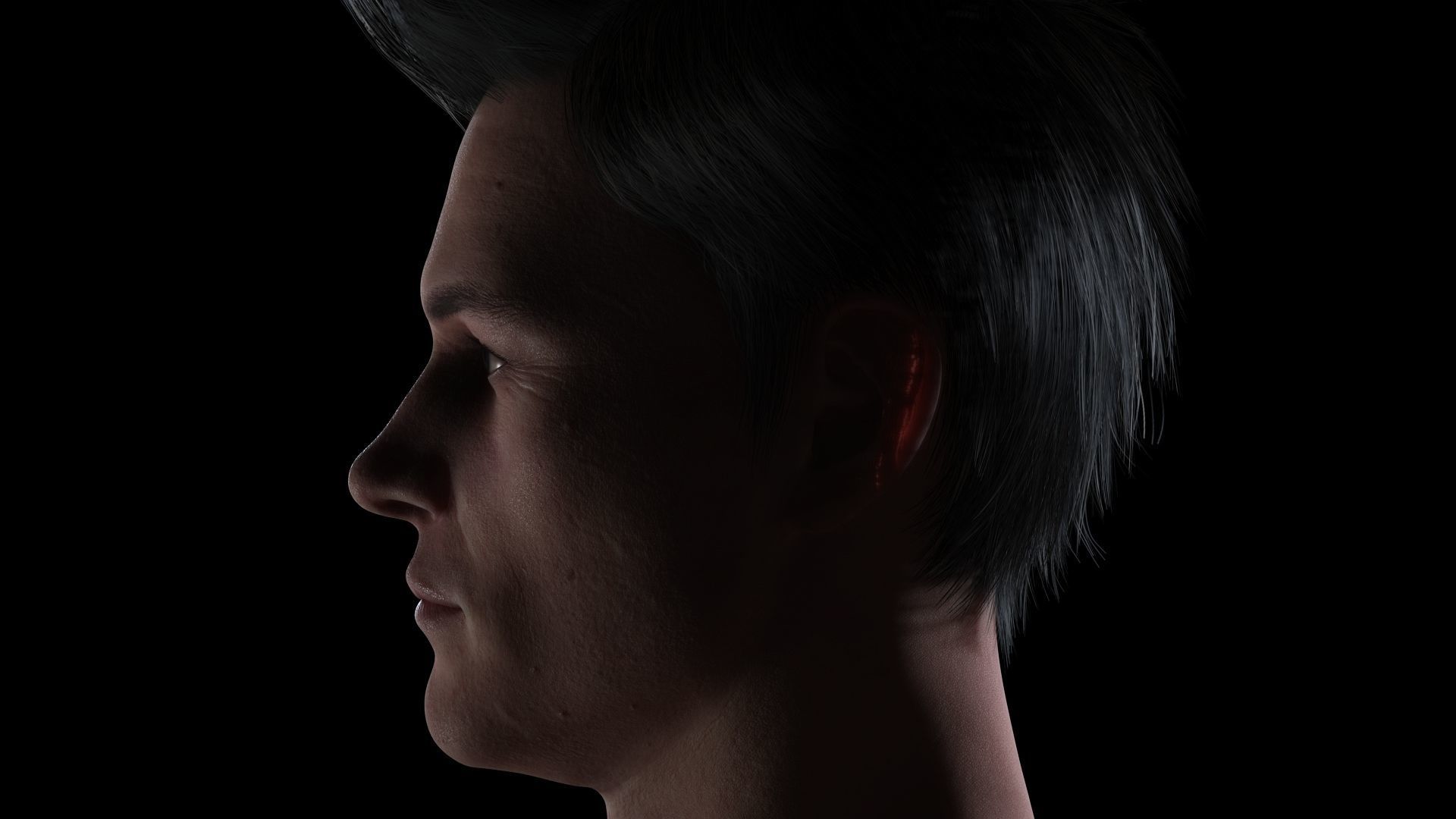 Realistic Male In Casual Outfit Survival - Sport Low-poly 3D model_5