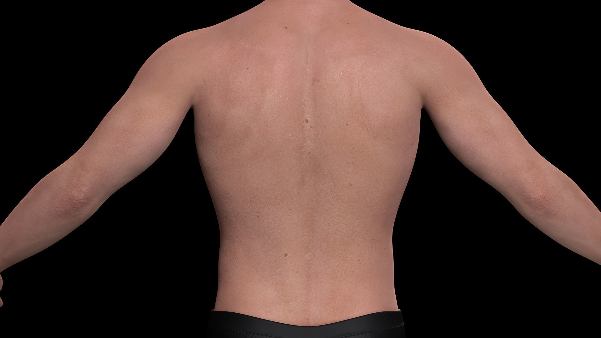 Realistic Male In Casual Outfit Survival - Sport Low-poly 3D model_11