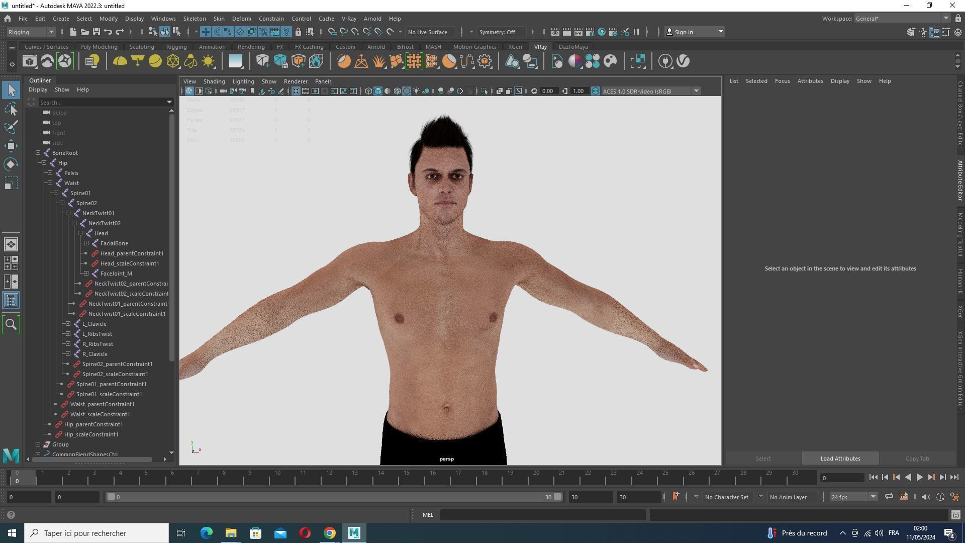 Realistic Male In Casual Outfit Survival - Sport Low-poly 3D model_31