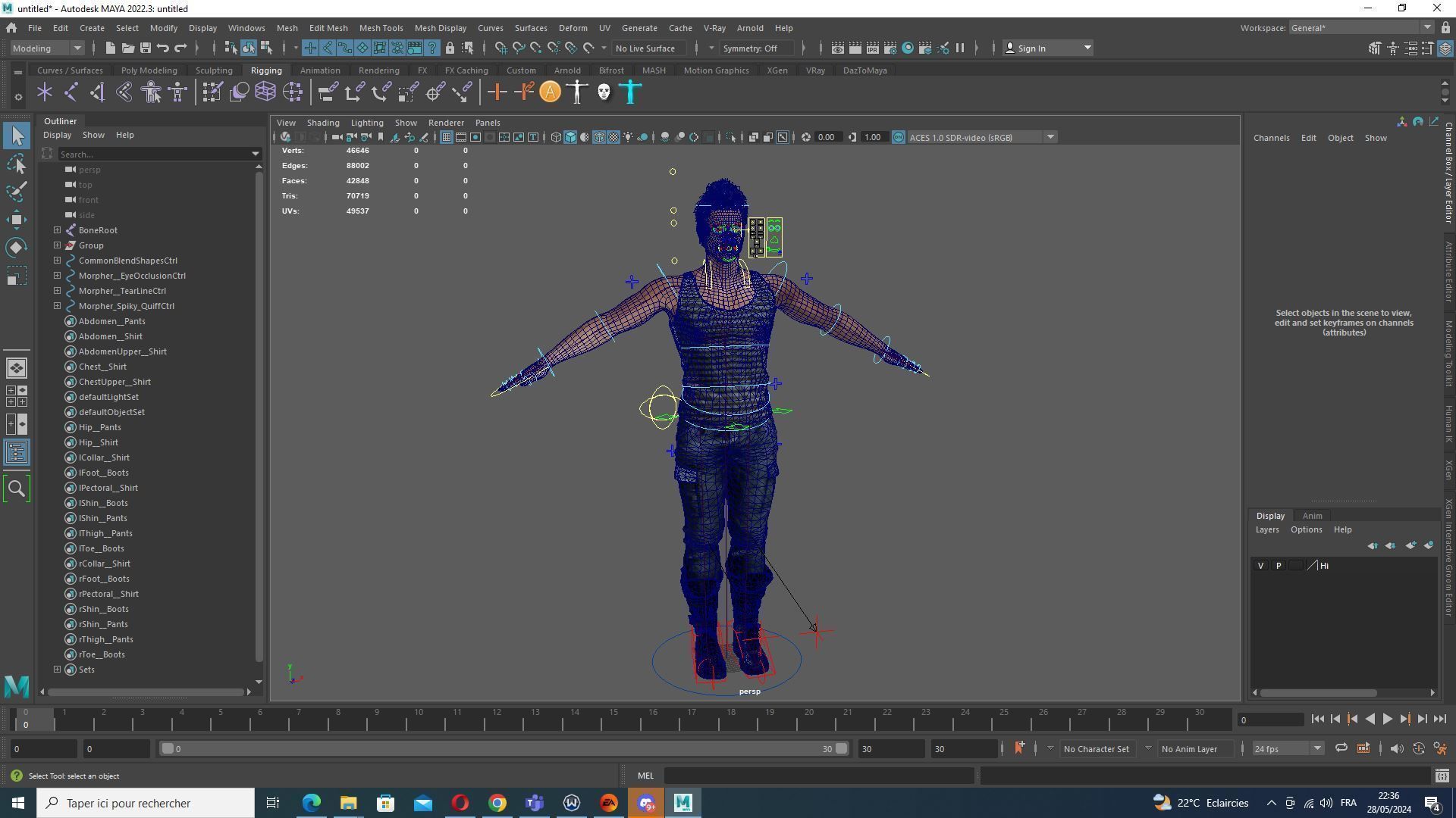 Realistic Male In Casual Outfit Survival - Sport Low-poly 3D model_20