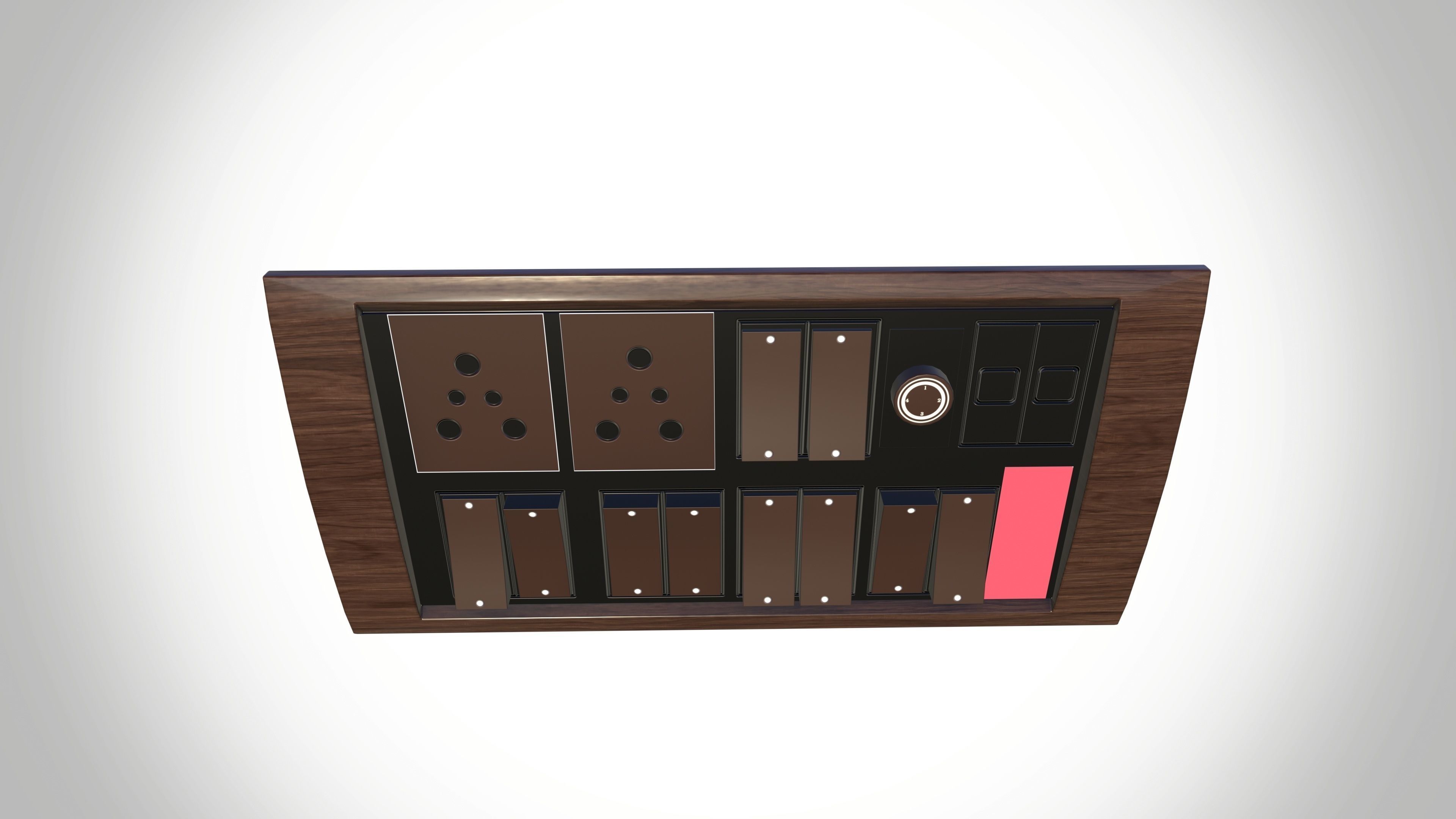 Switchboard Low-poly 3D model_4
