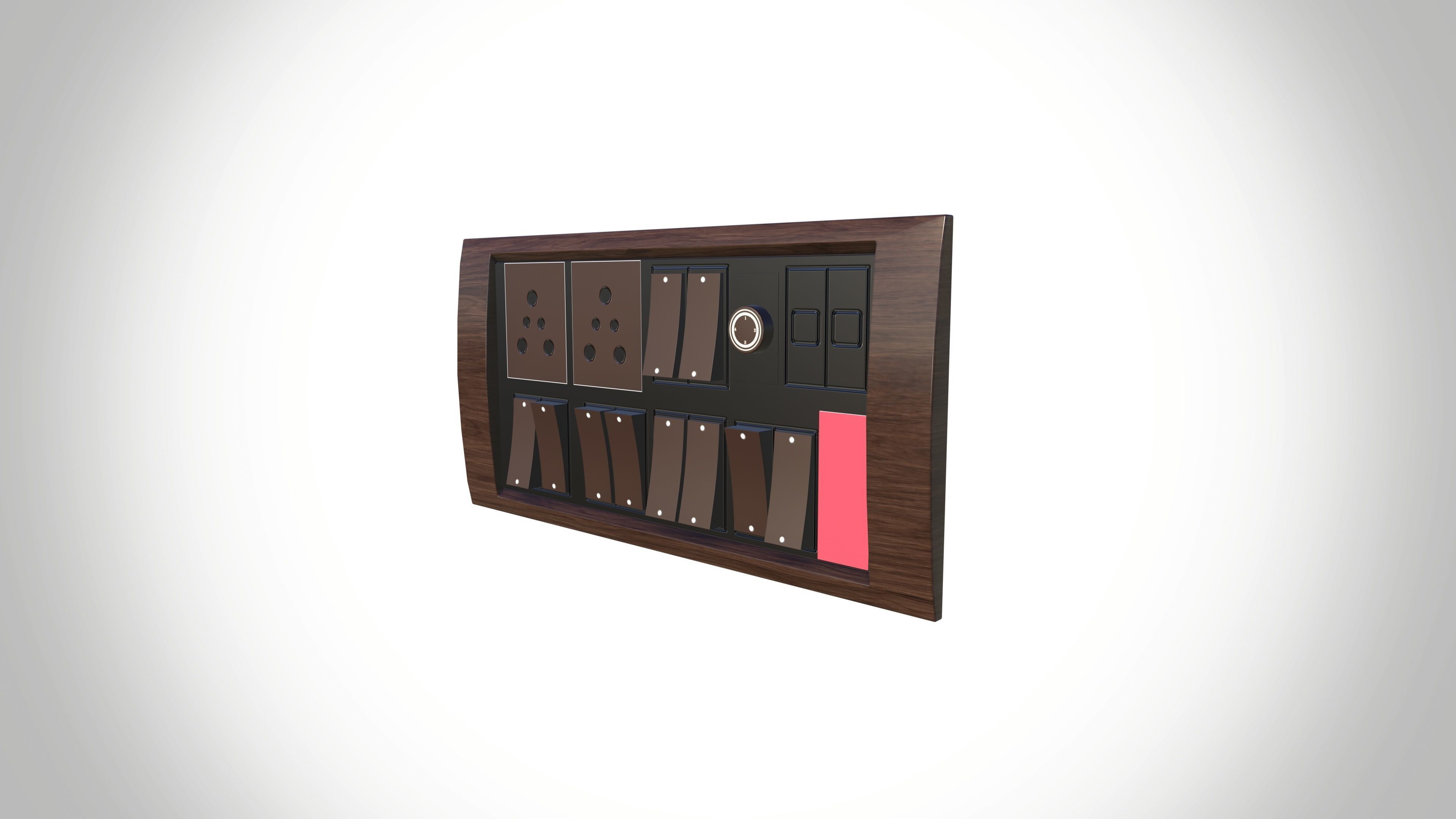 Switchboard Low-poly 3D model_2