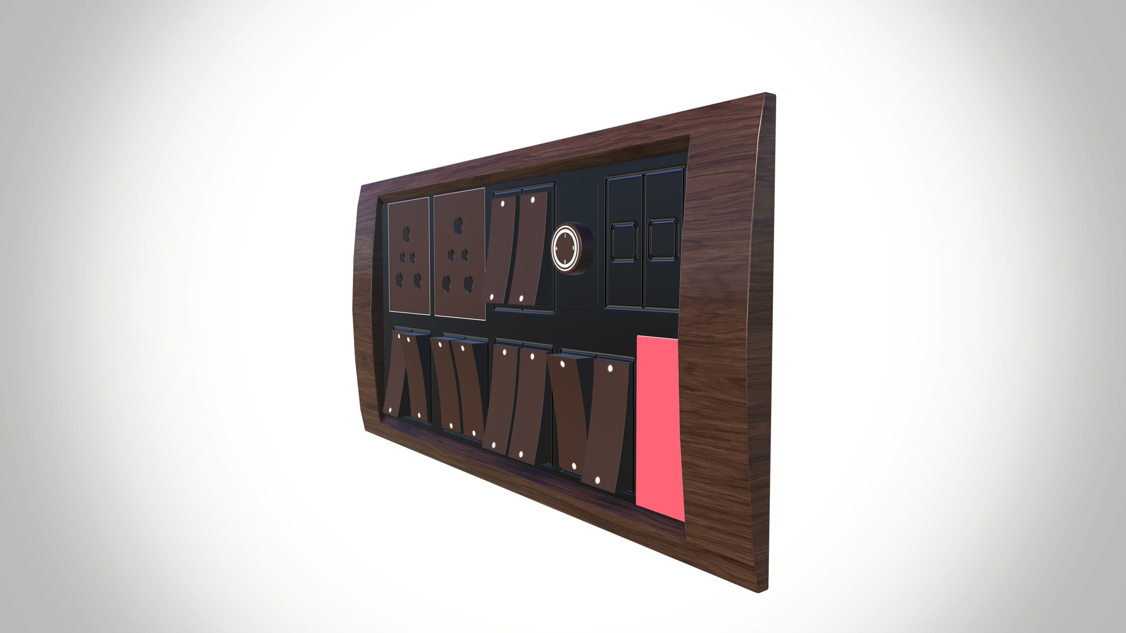 Switchboard Low-poly 3D model_6