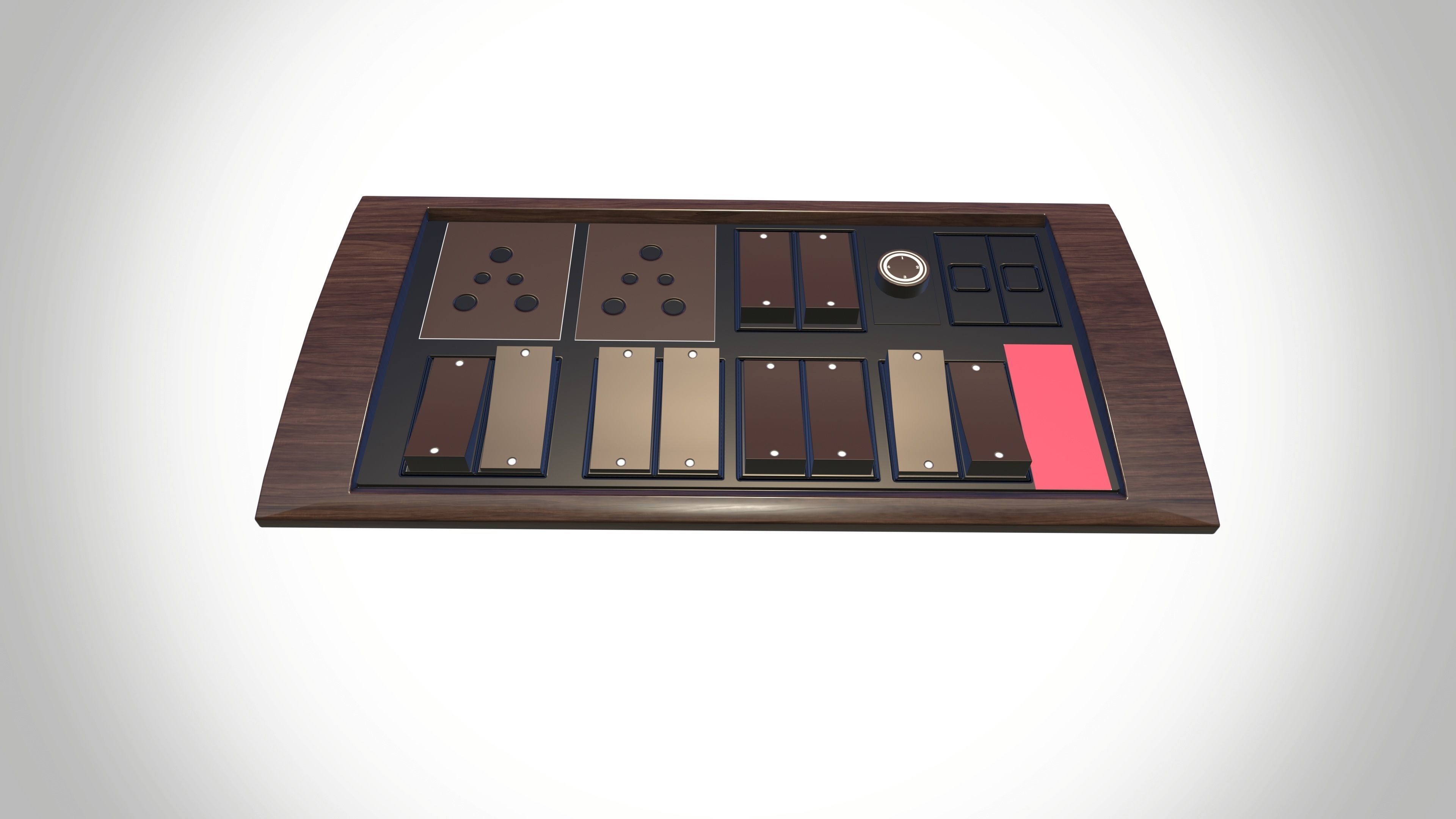 Switchboard Low-poly 3D model_3